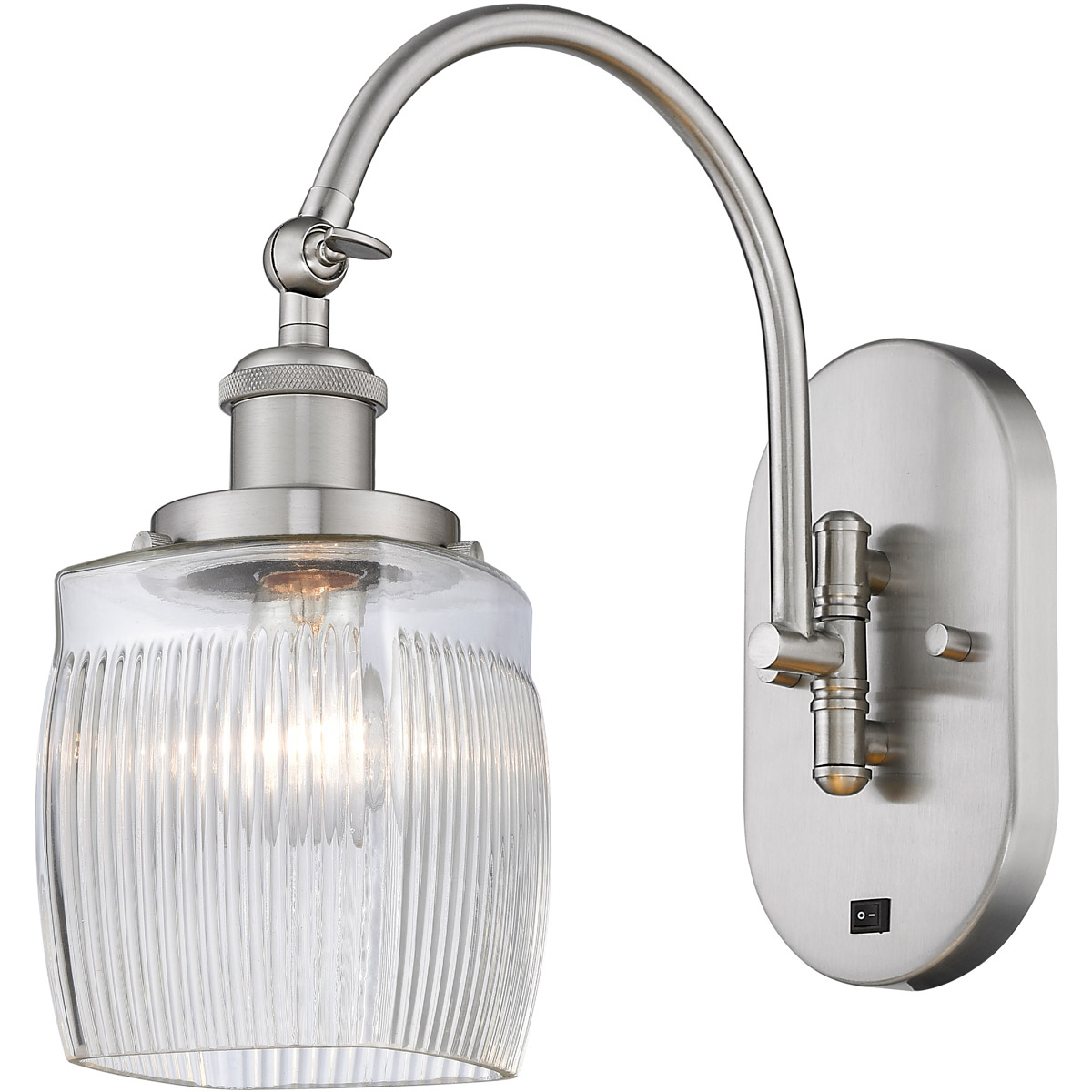 Franklin Restoration Colton 1 Light 6 inch Brushed Satin Nickel Sconce Wall Light