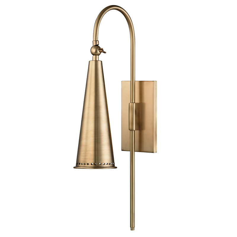 Alva 1 Light 4.25 inch Aged Brass Wall Sconce Wall Light