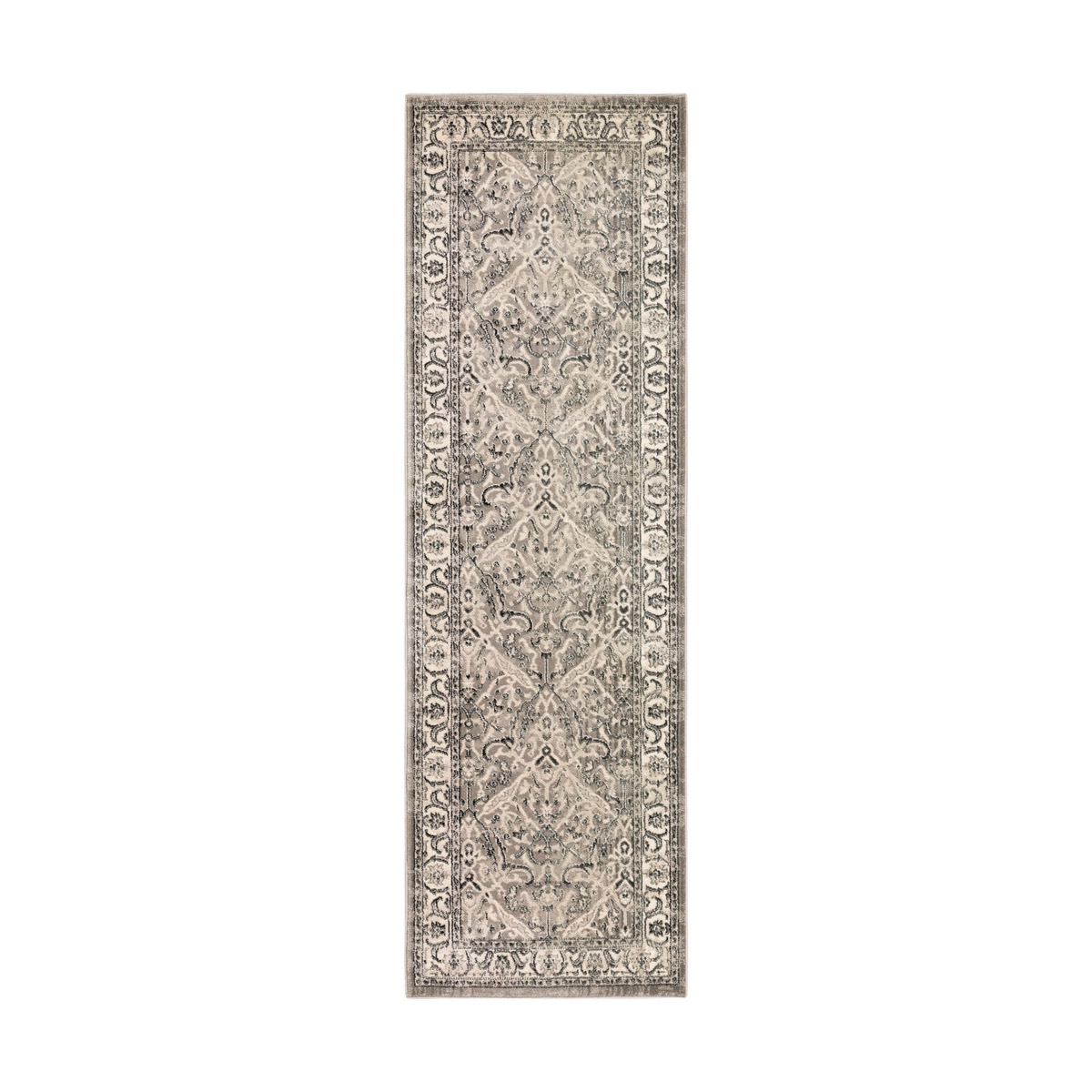 Isaac 94 X 30 inch Camel/Black/Ivory Rugs, Runner