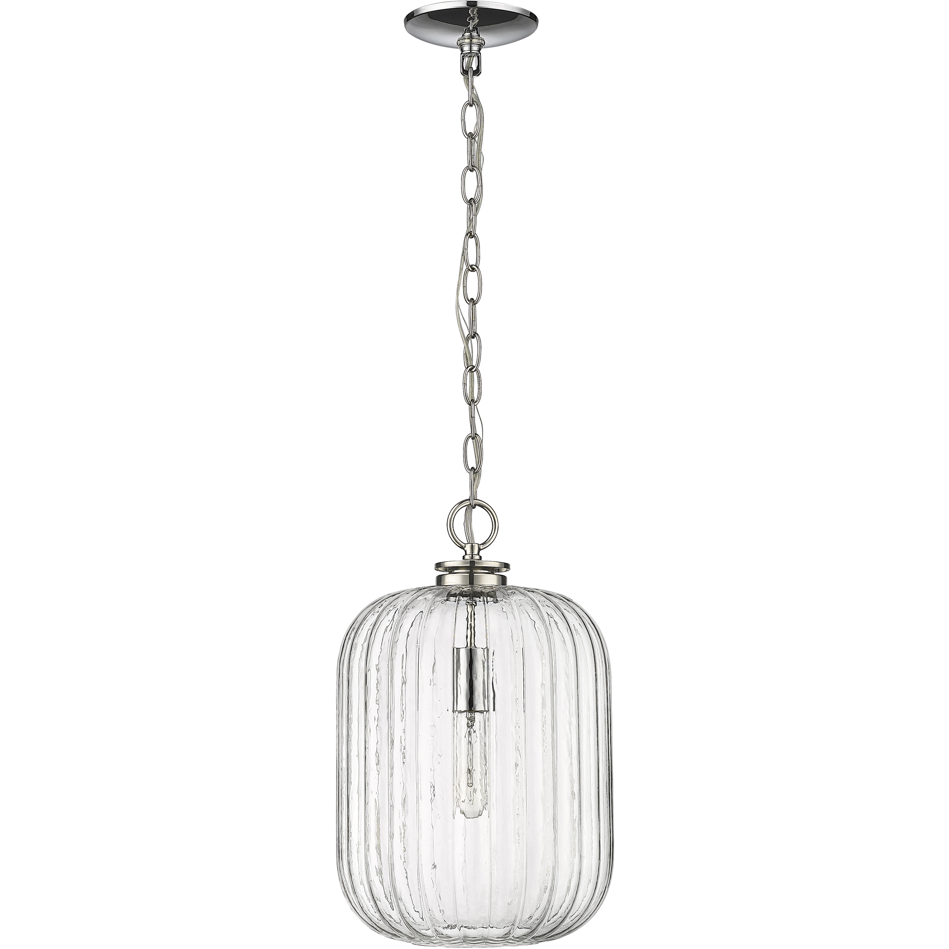 Cabot 1 Light 10.25 inch Polished Nickel Pendant Ceiling Light