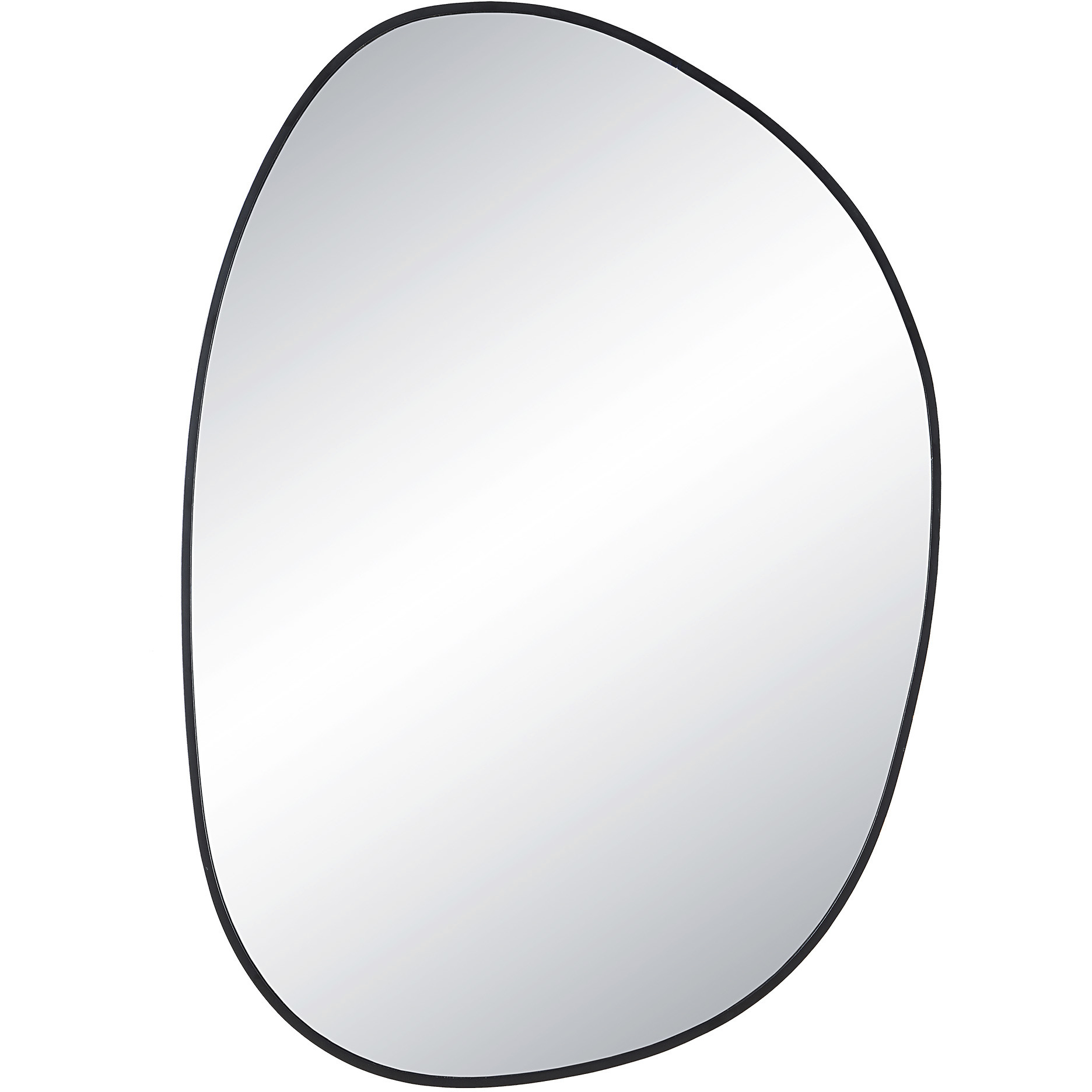 Bozeman 42 X 30 inch Clear and Matte Black Wall Mirror
