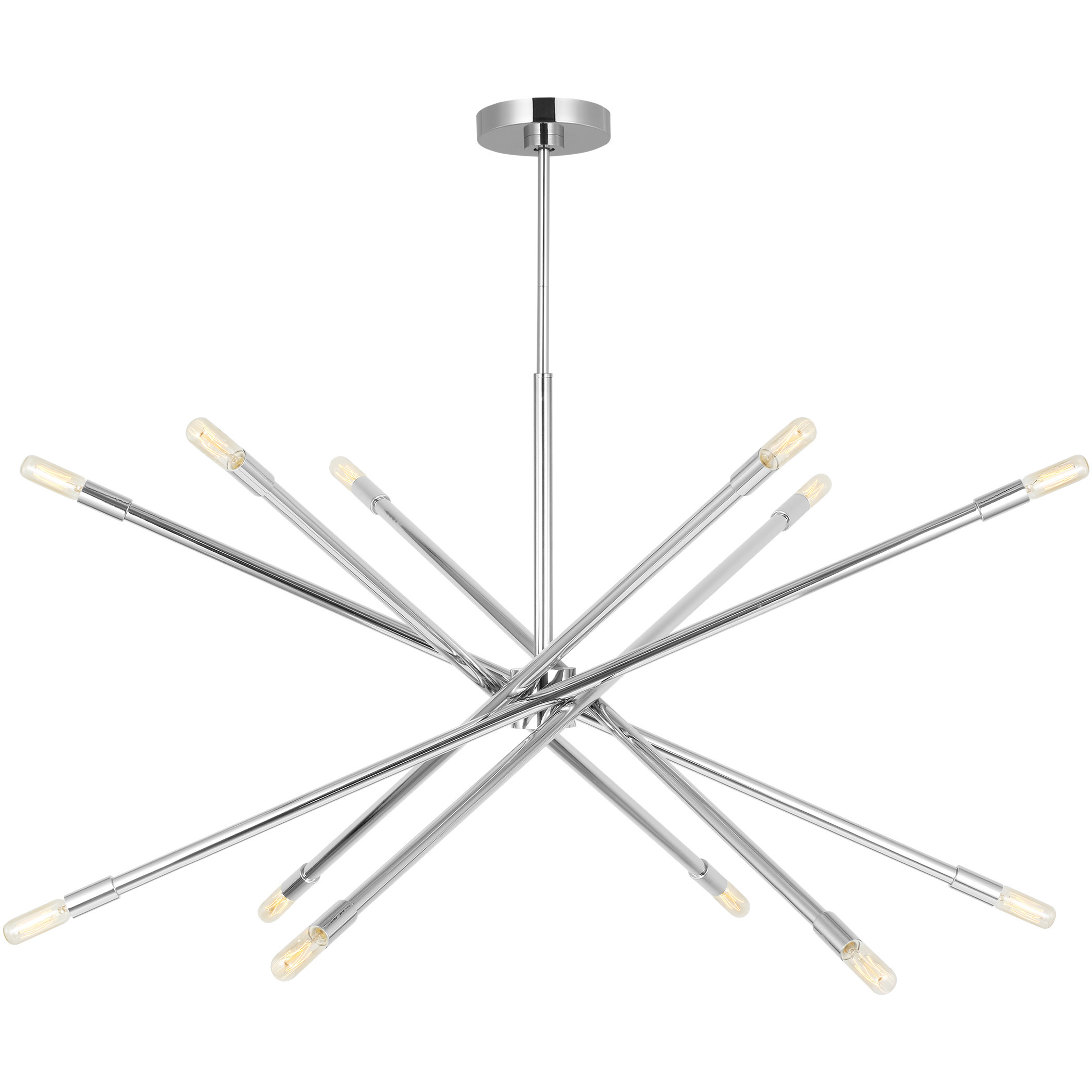 C&M by Chapman & Myers Eastyn 12 Light 36.88 inch Polished Nickel Chandelier Ceiling Light