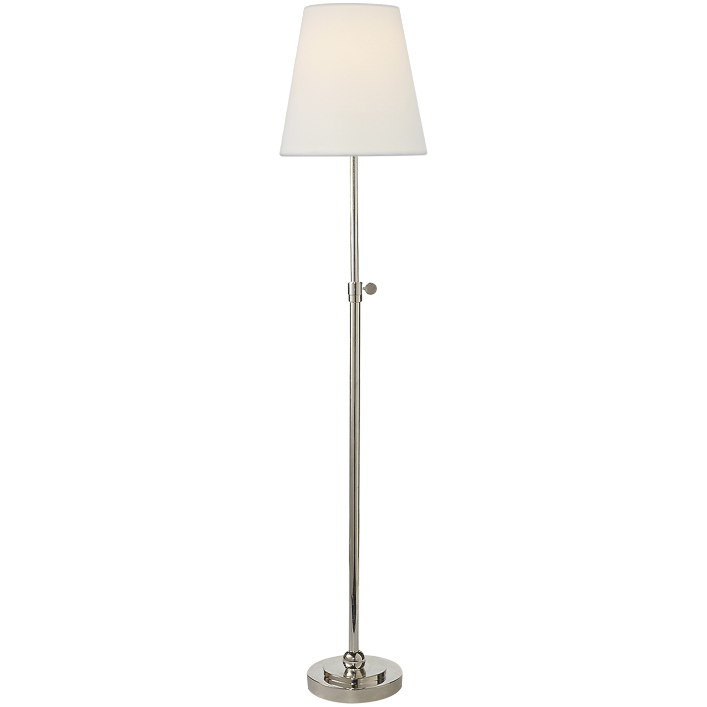 Thomas O'Brien Bryant 24.5 inch 60 watt Polished Nickel Table Lamp Portable Light in Linen