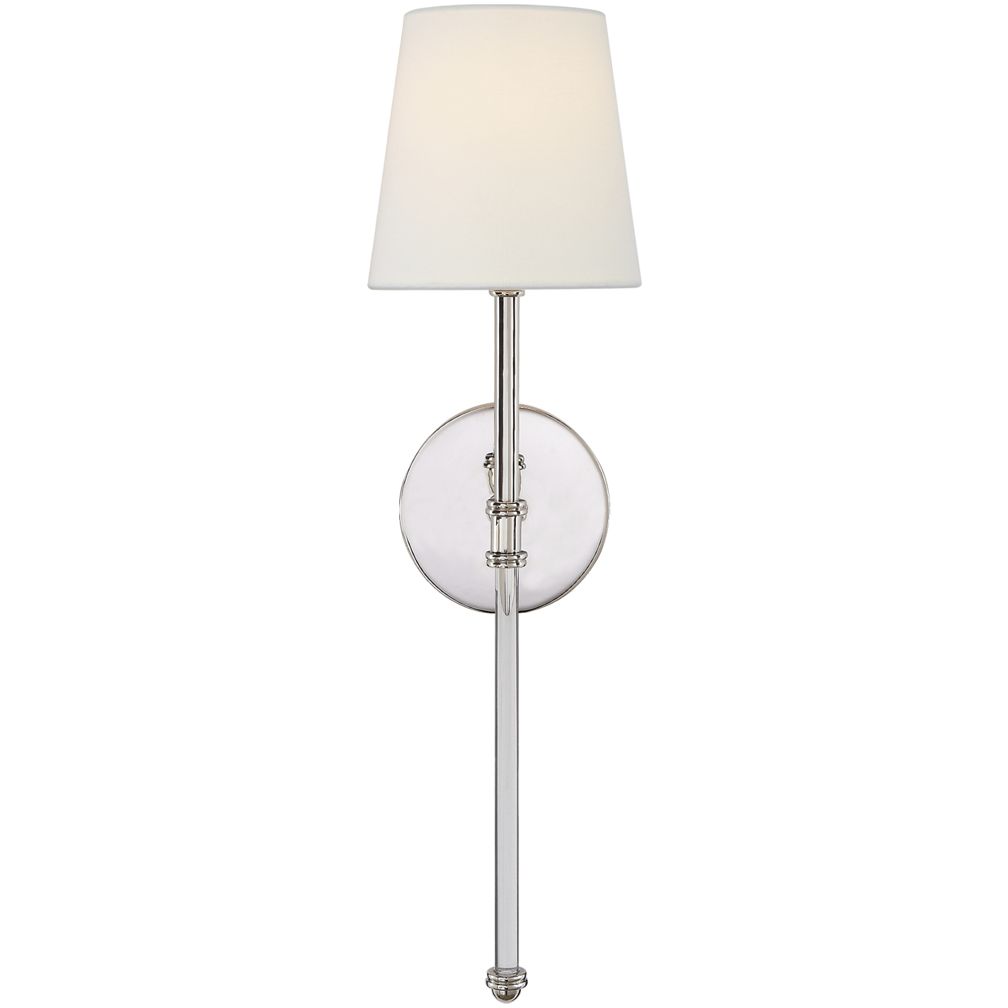 Suzanne Kasler Camille 1 Light 5.5 inch Polished Nickel Sconce Wall Light in Linen
