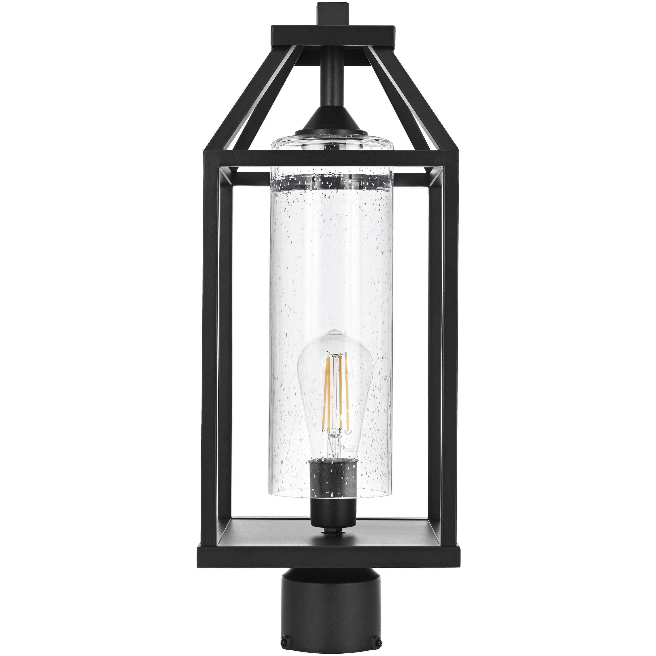 Zora 1 Light 20.5 inch Black Outdoor Post Light