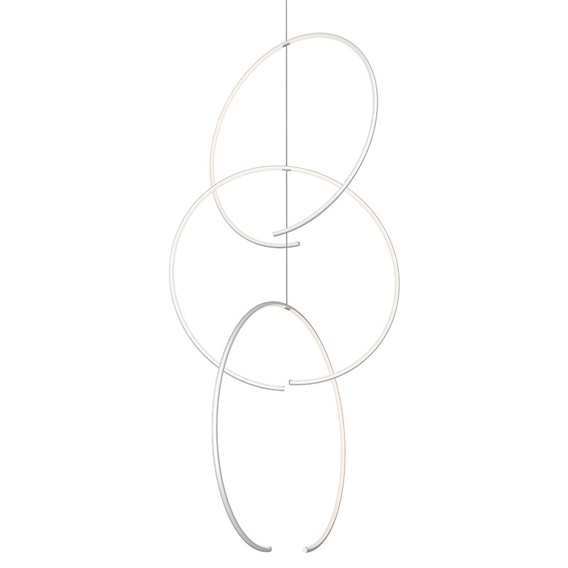 Torc LED 24.75 inch Satin White Pendant Ceiling Light