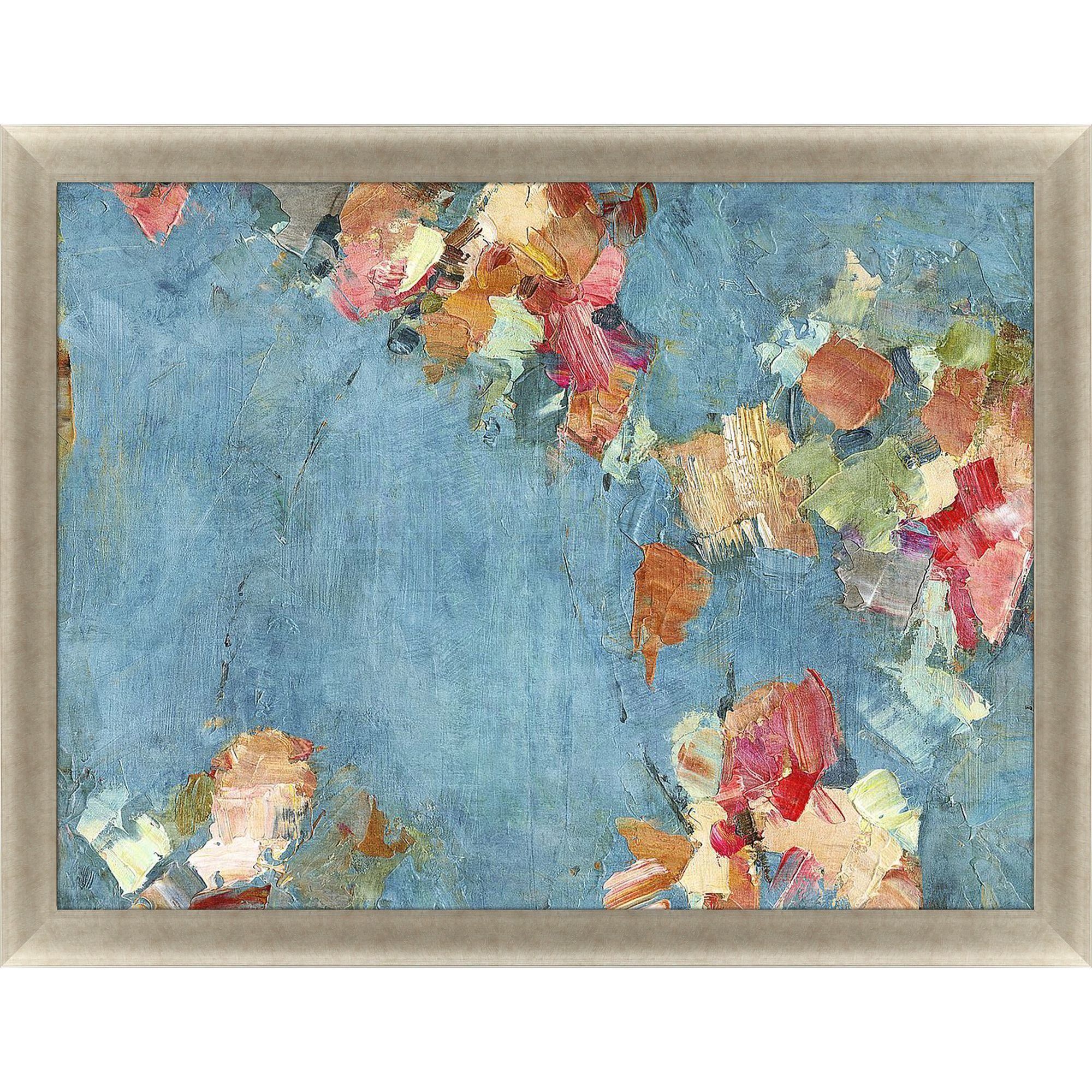 Paragon Blue and Orange and Pink Framed Art