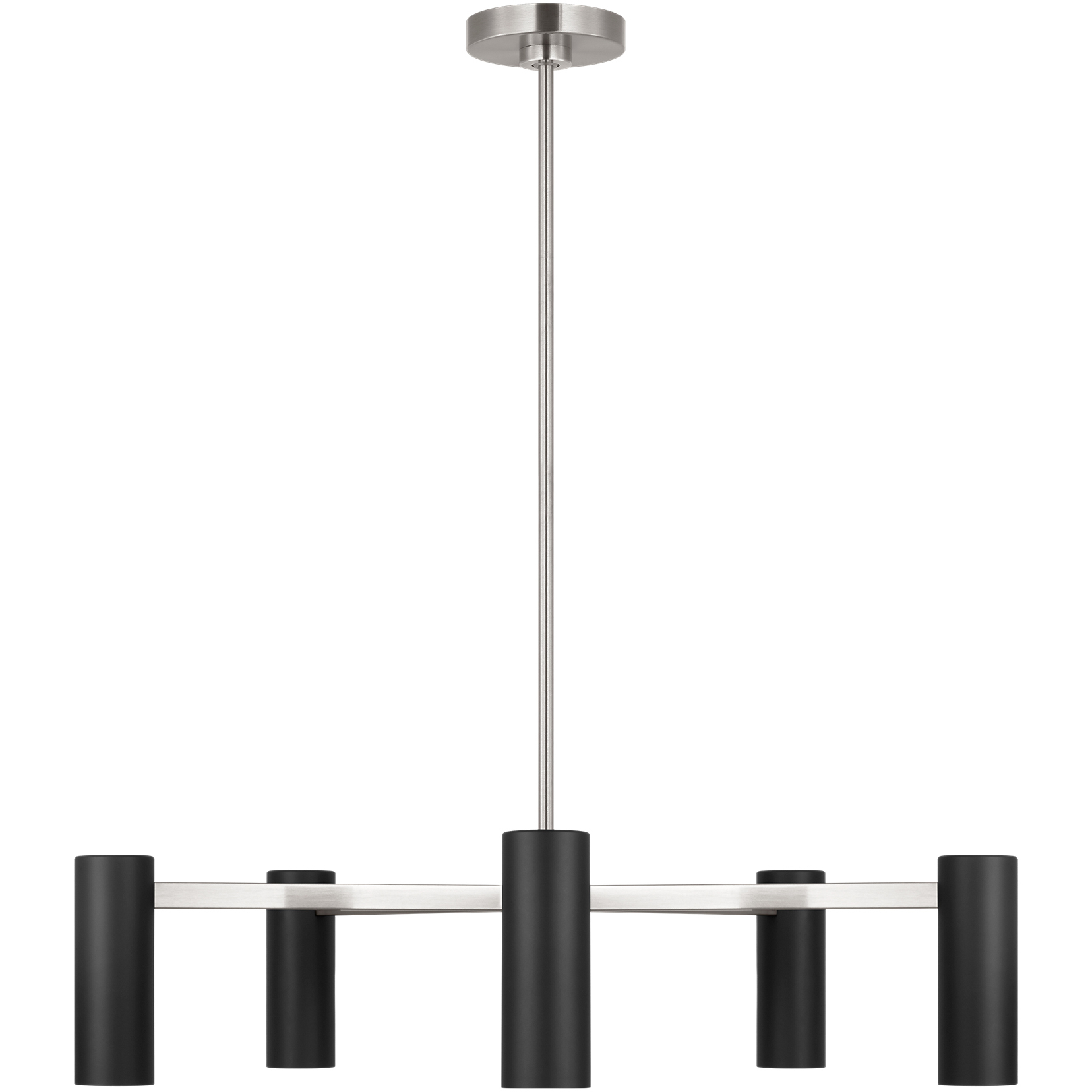Zentro LED 29 inch Brushed Nickel Chandelier Ceiling Light