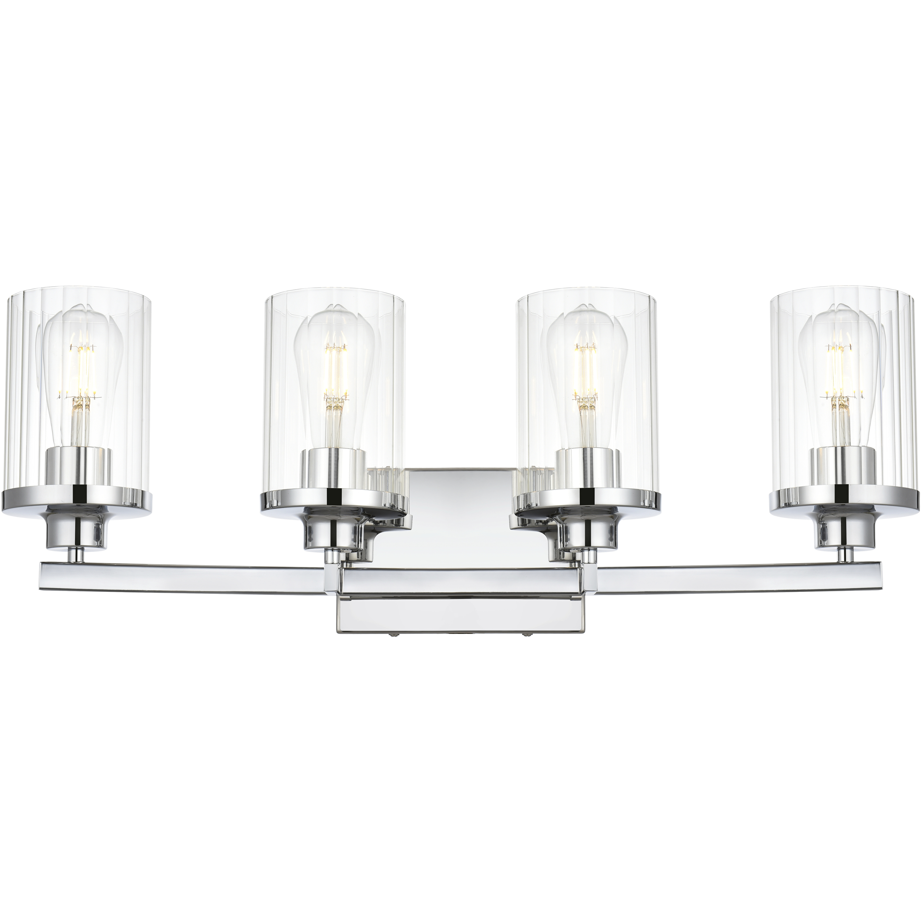 Saanvi 4 Light 25 inch Chrome Bath Sconce Wall Light
