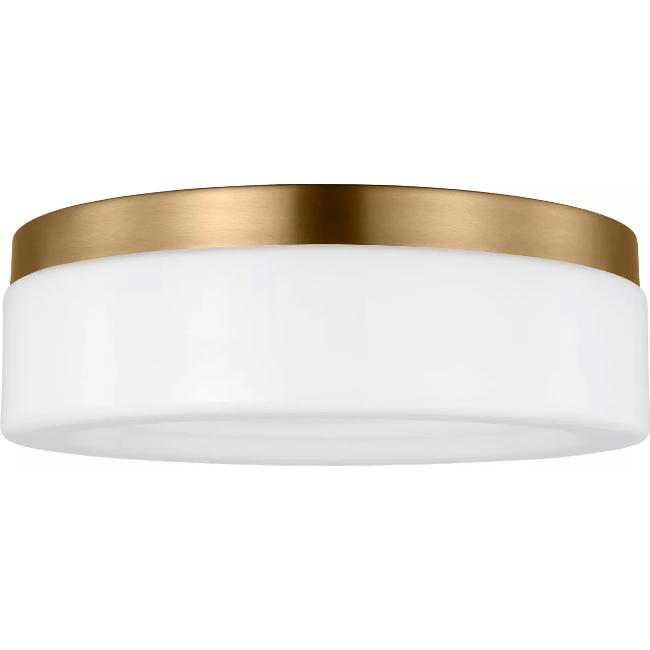 Rhett LED 12 inch Satin Brass Flush Mount Ceiling Light, Medium