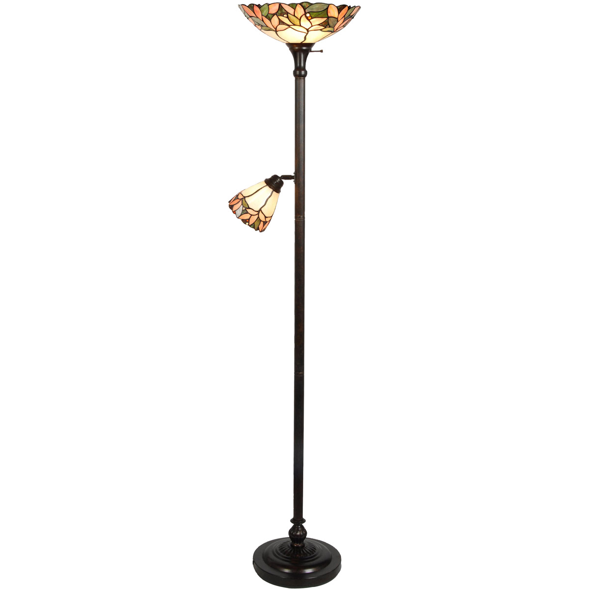 Dale Tiffany FTR10003 Springdale 70 inch 150.00 watt Antique Golden Sand Floor Lamp Portable Light