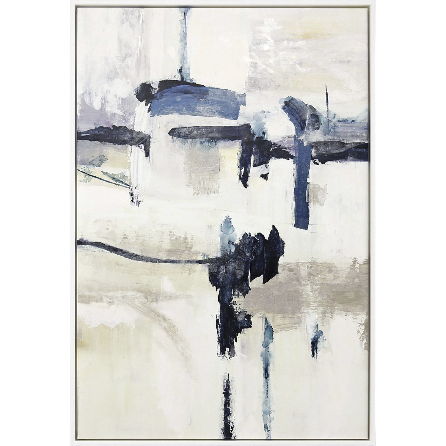 Take It Easy Blue and White and Yellow Canvas, The Studio