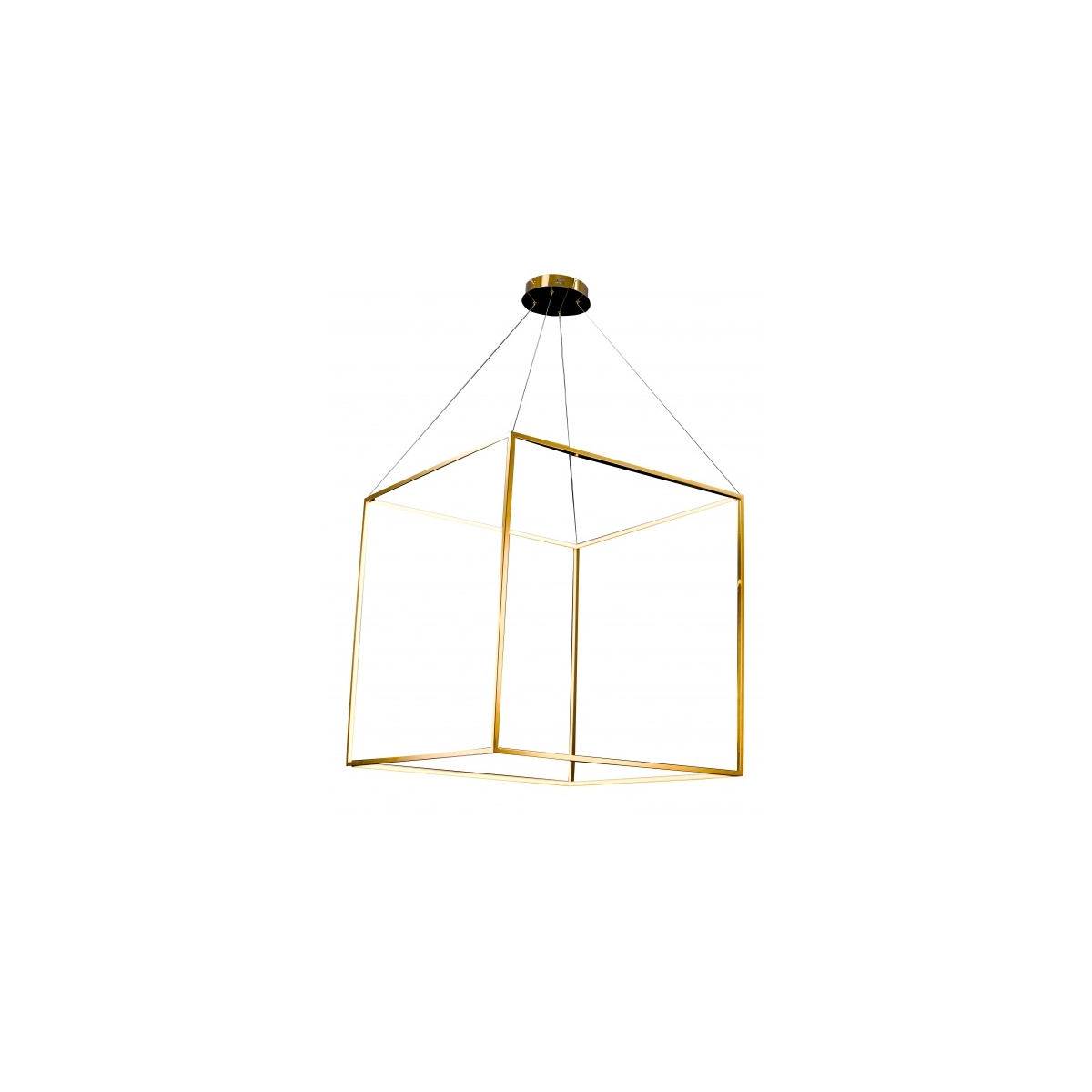 Canada LED 35 inch Gold Pendant Ceiling Light, Stainless Steel Gold Frame