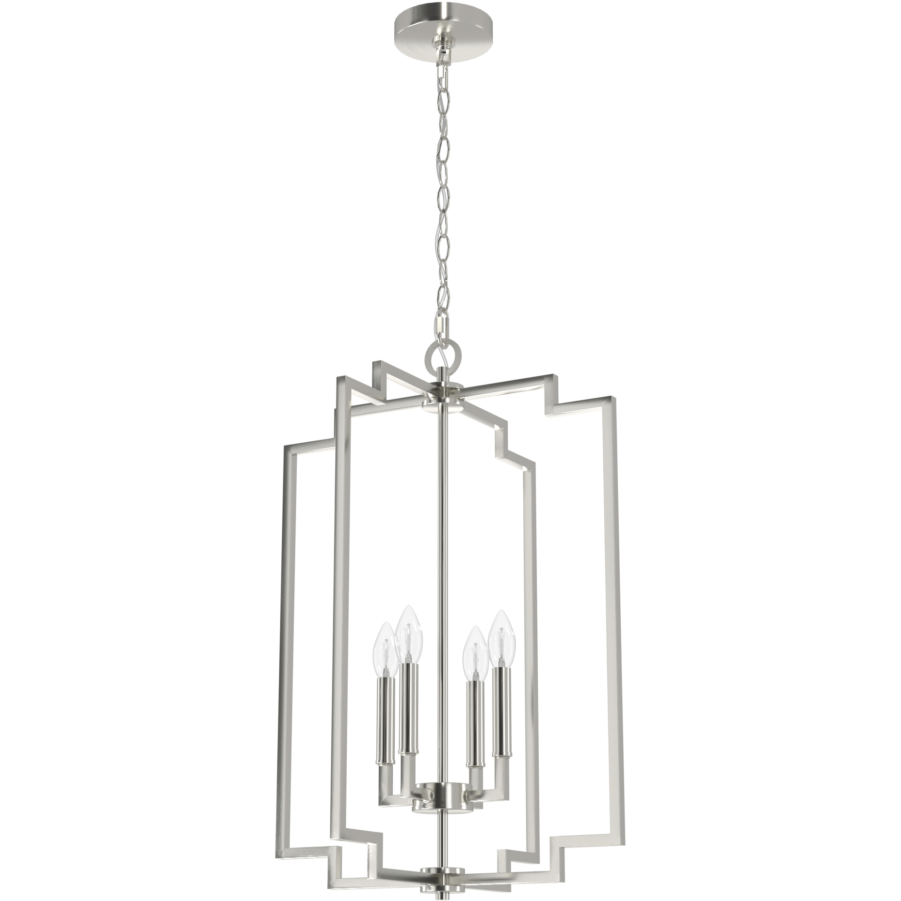 Zoanne 4 Light 18.5 inch Brushed Nickel Pendant Ceiling Light
