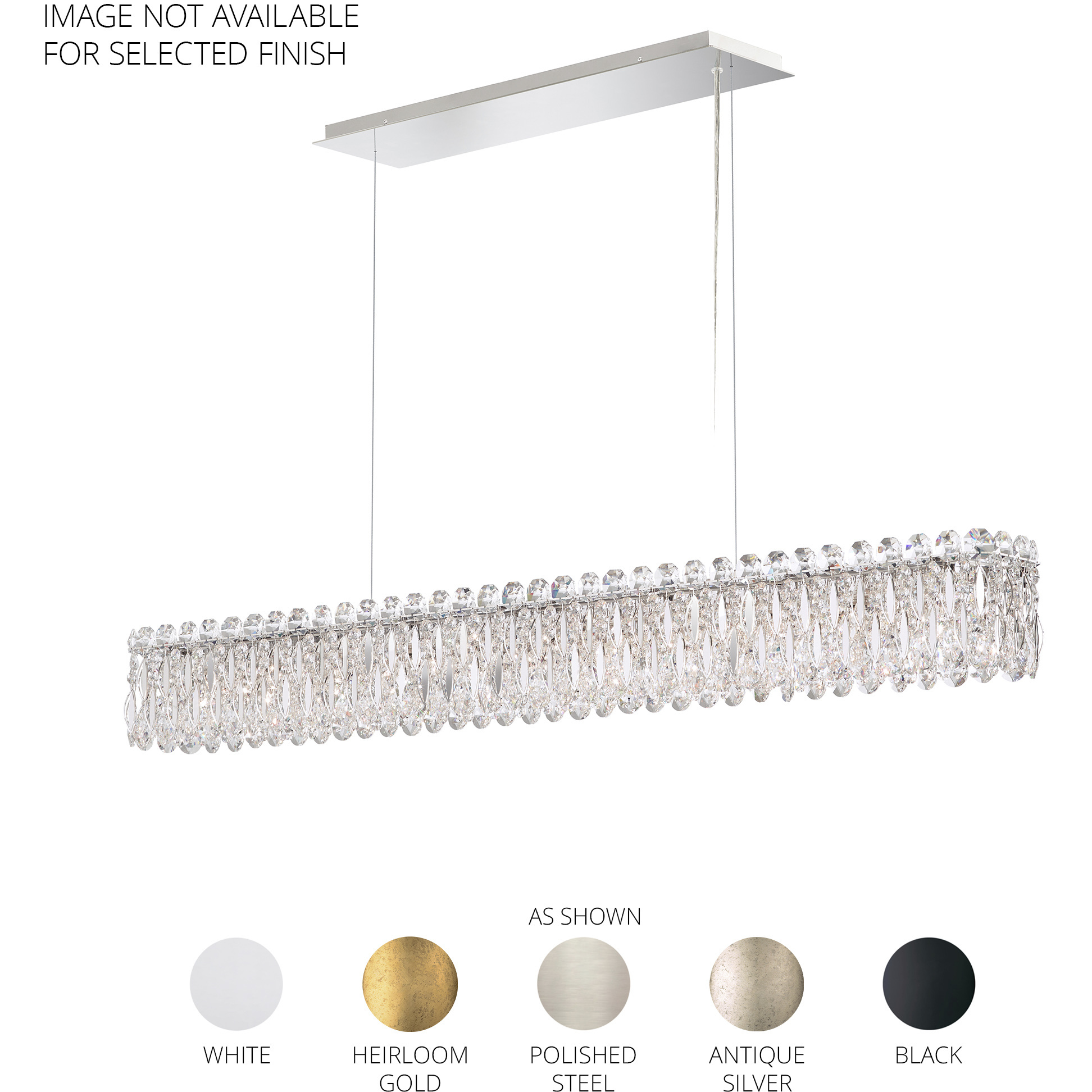 Sarella 11 Light 47.5 inch Heirloom Gold Linear Pendant Ceiling Light in Radiance
