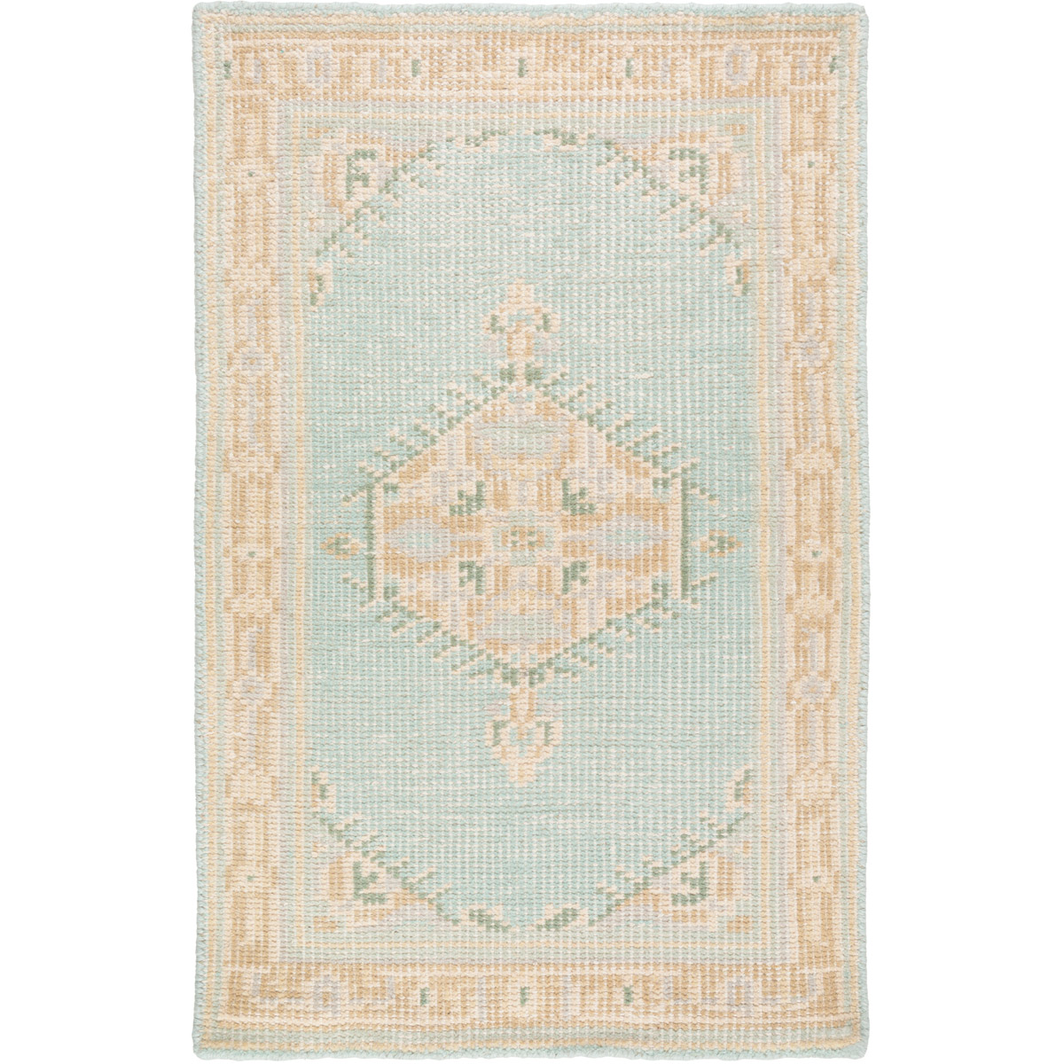 Luella 66 X 42 inch Sage/Tan/Beige/Dark Green/Medium Gray Rugs, Wool