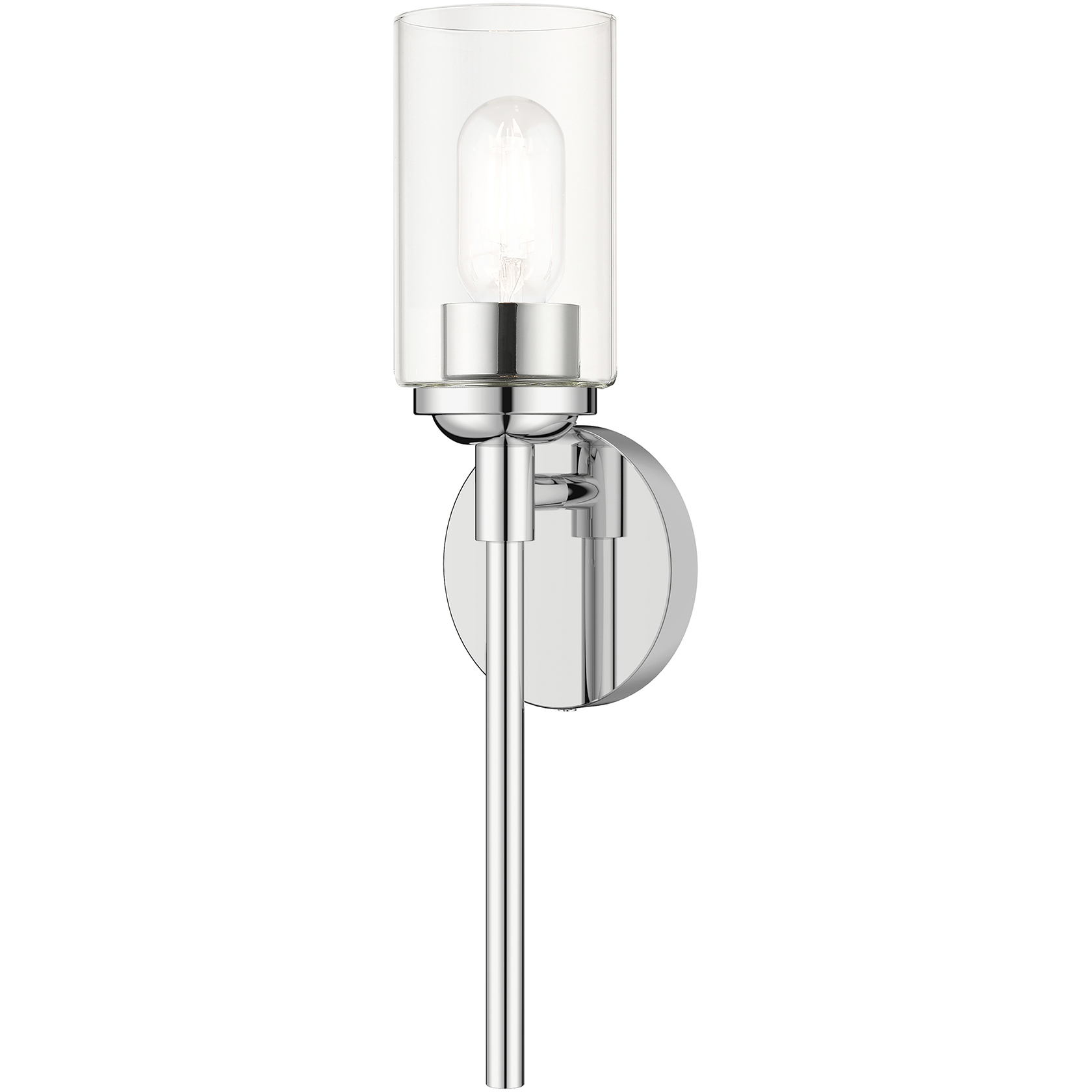 Whittier 1 Light 4.75 inch Polished Chrome ADA Wall Sconce Wall Light, Single