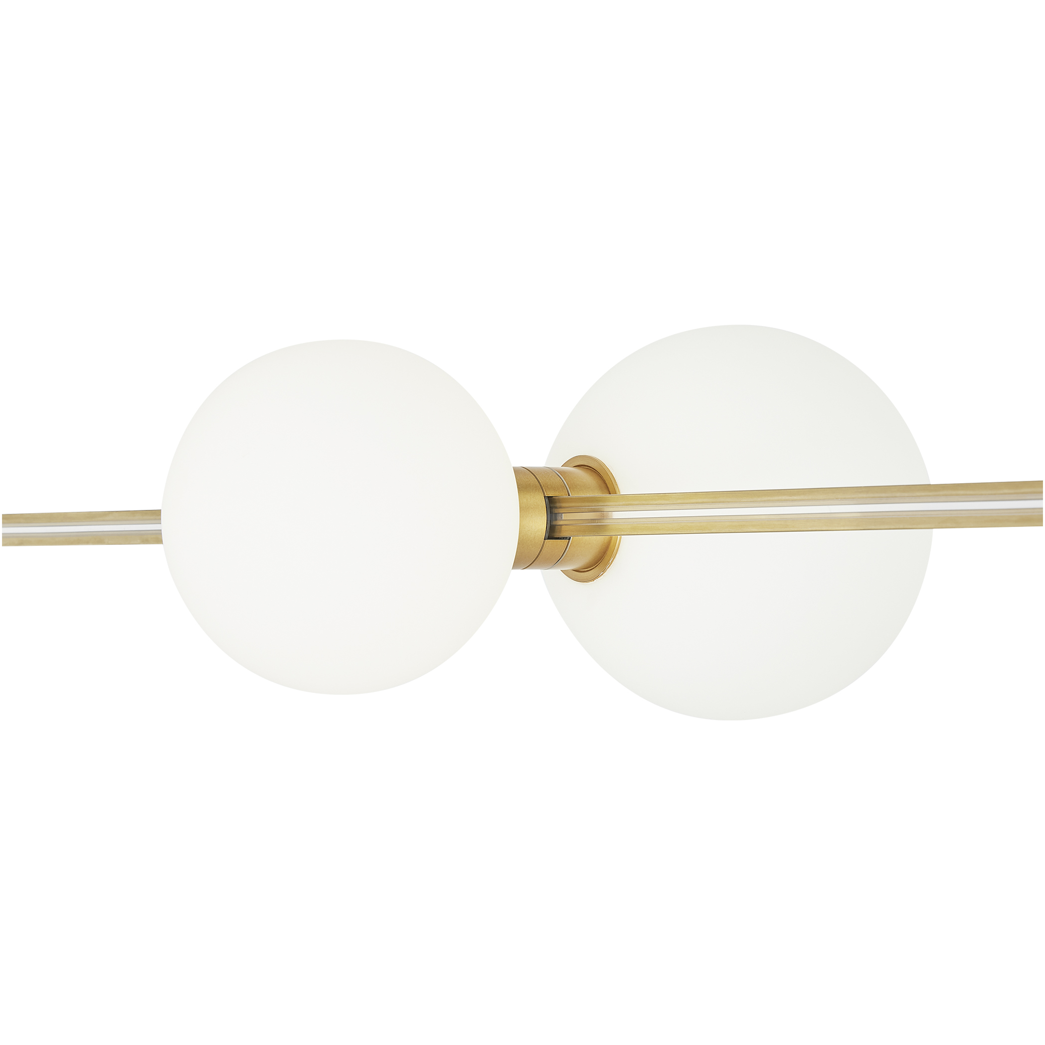 Sean Lavin Orbs Aged Brass Low-Voltage Track Head Ceiling Light, Integrated LED