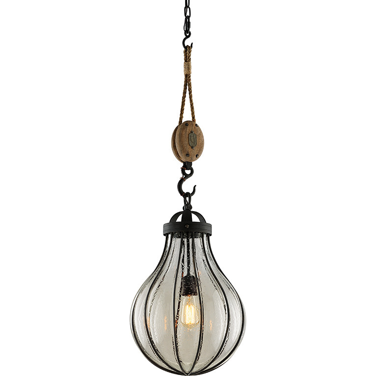 Murphy 1 Light 13.5 inch Forged Iron Pendant Ceiling Light