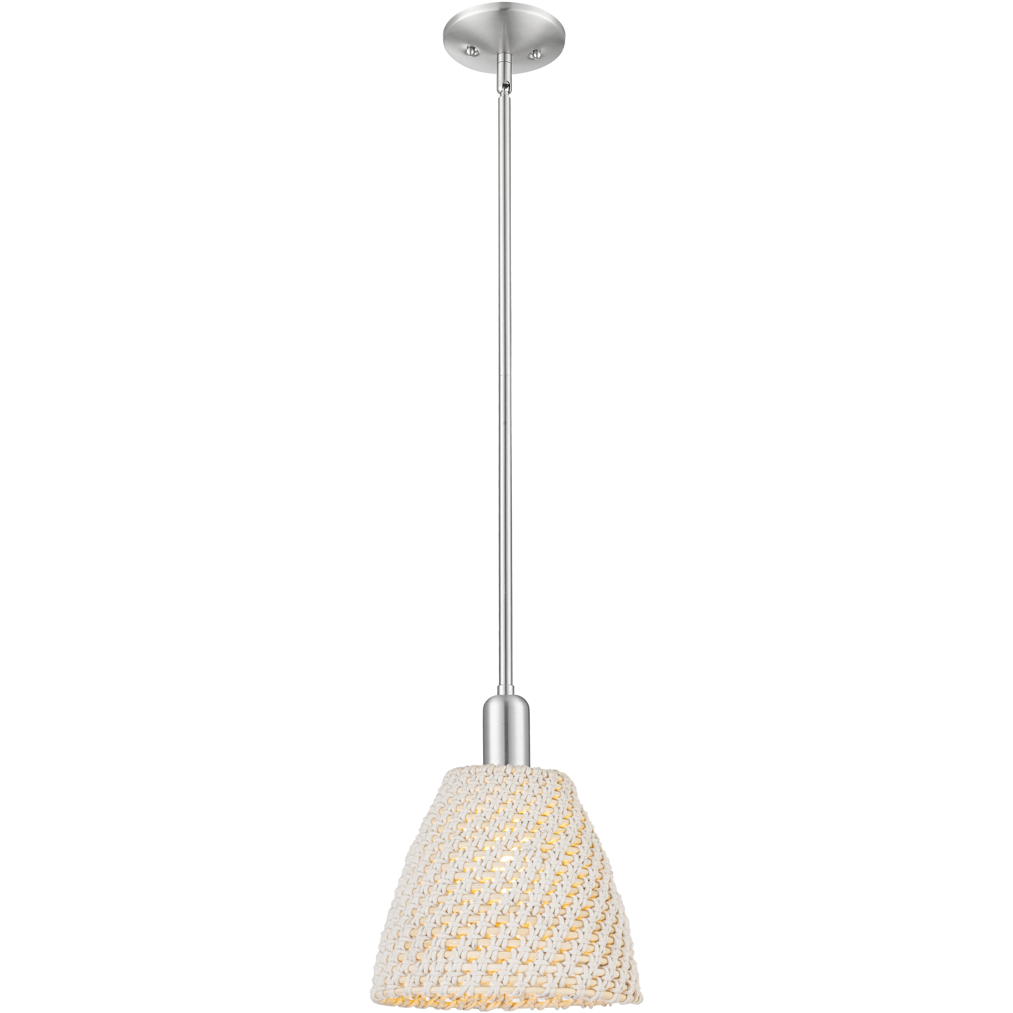 Natural Ballston Dome 1 Light 9 inch Brushed Satin Nickel Mini Pendant Ceiling Light
