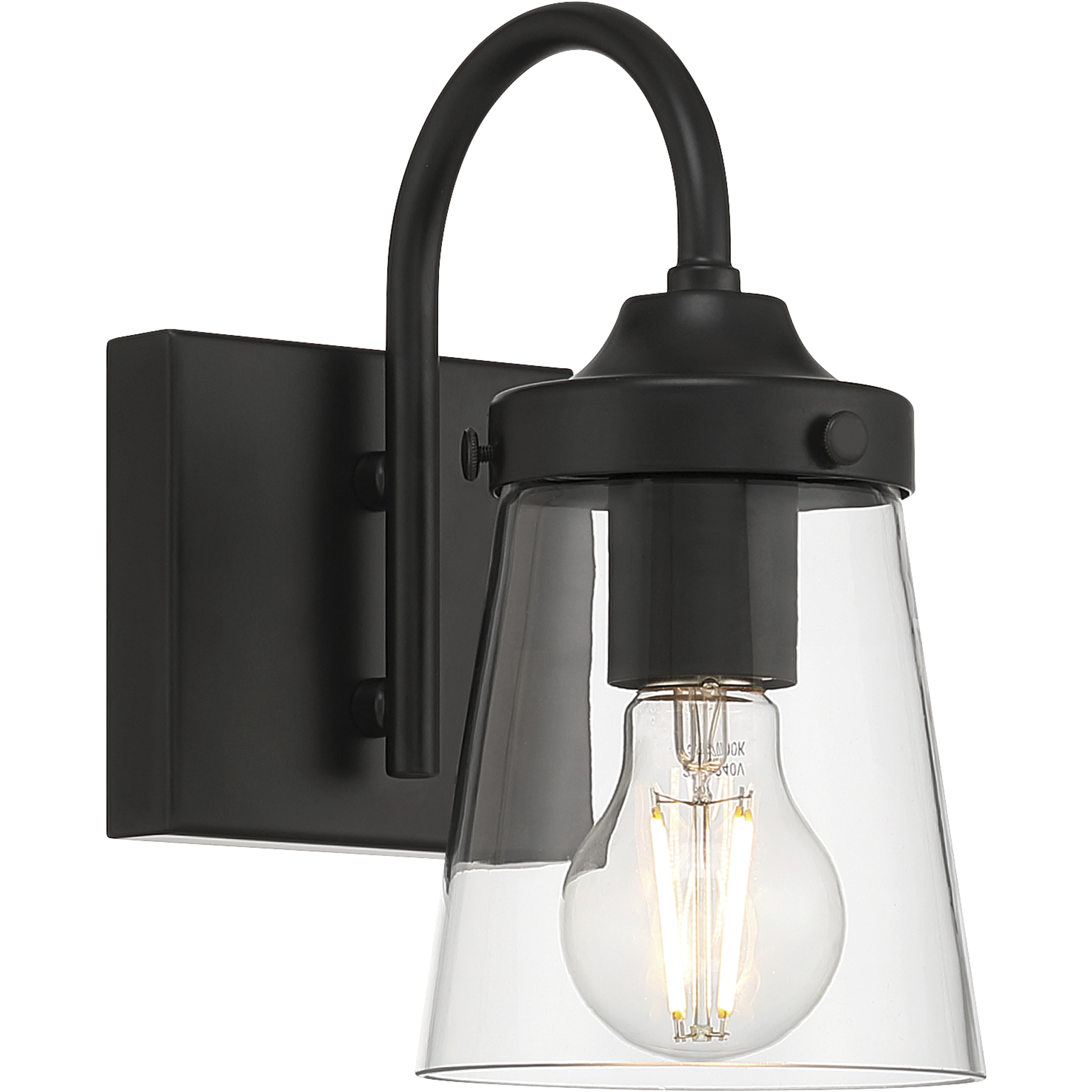 Dickens 1 Light 4.75 inch Black Wall Sconce Wall Light