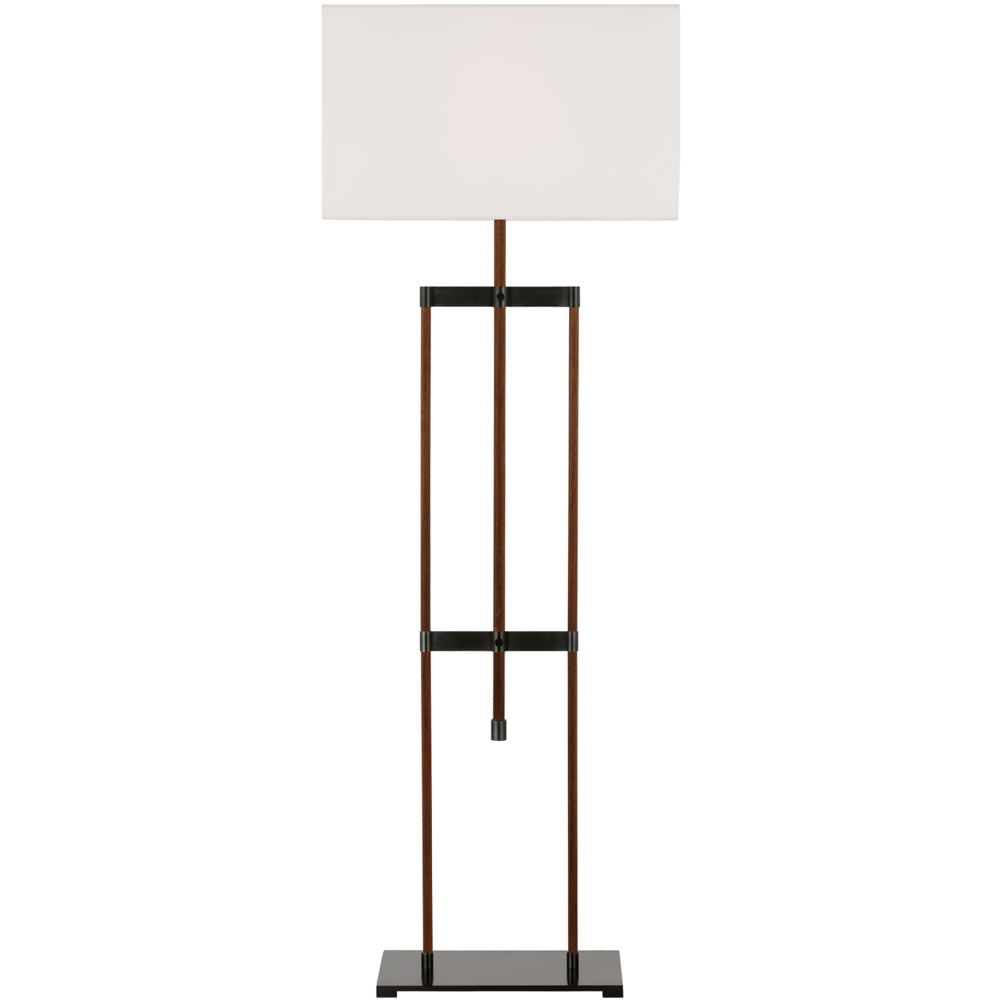 Ray Booth Alda 55.25 inch 15 watt Bronze and Dark Walnut Adjustable Floor Lamp Portable Light