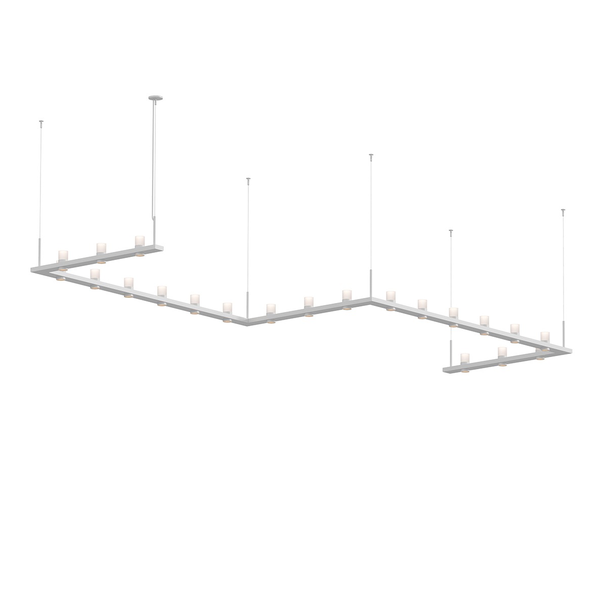 Intervals LED 204 inch Satin White Pendant Ceiling Light