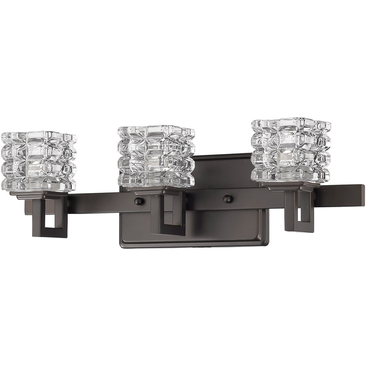 Coralie 3 Light 18 inch Oil Rubbed Bronze Vanity Light Wall Light