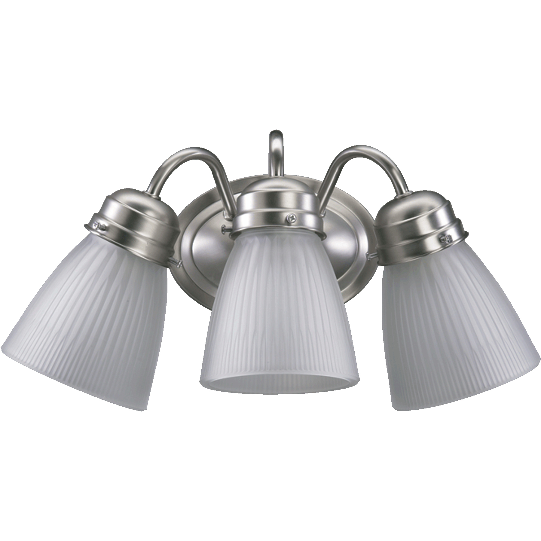 Fort Worth 3 Light 14.5 inch Satin Nickel Wall Sconce Wall Light in Satin Opal