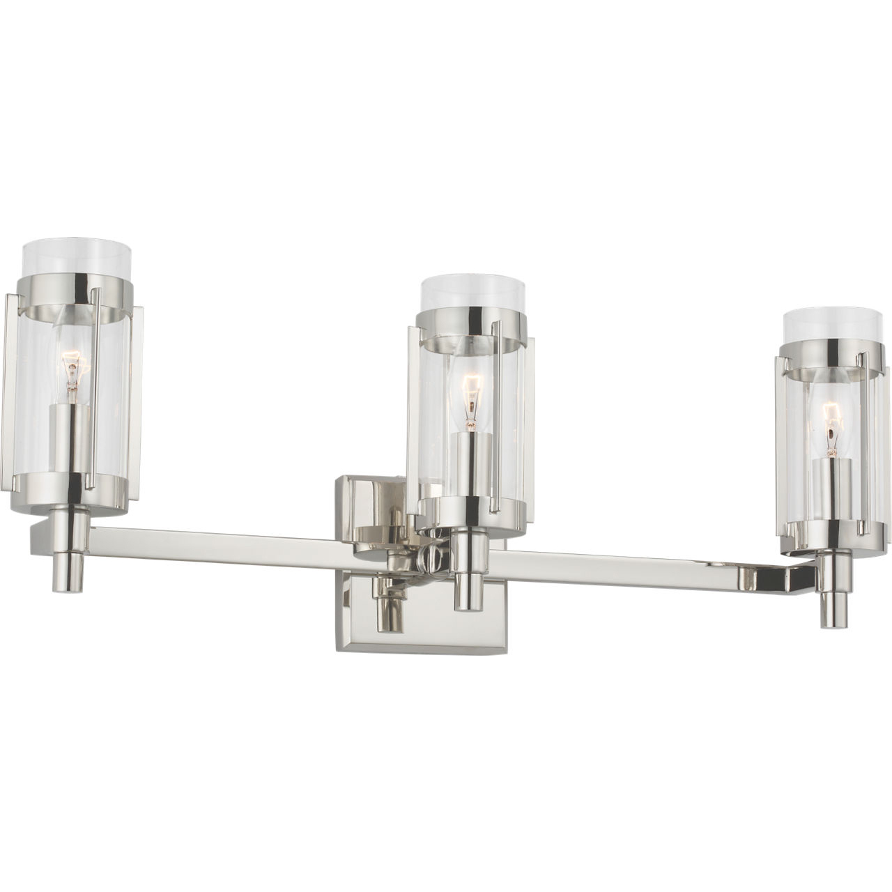 Flynn 3 Light 23.25 inch Polished Nickel Vanity Light Wall Light