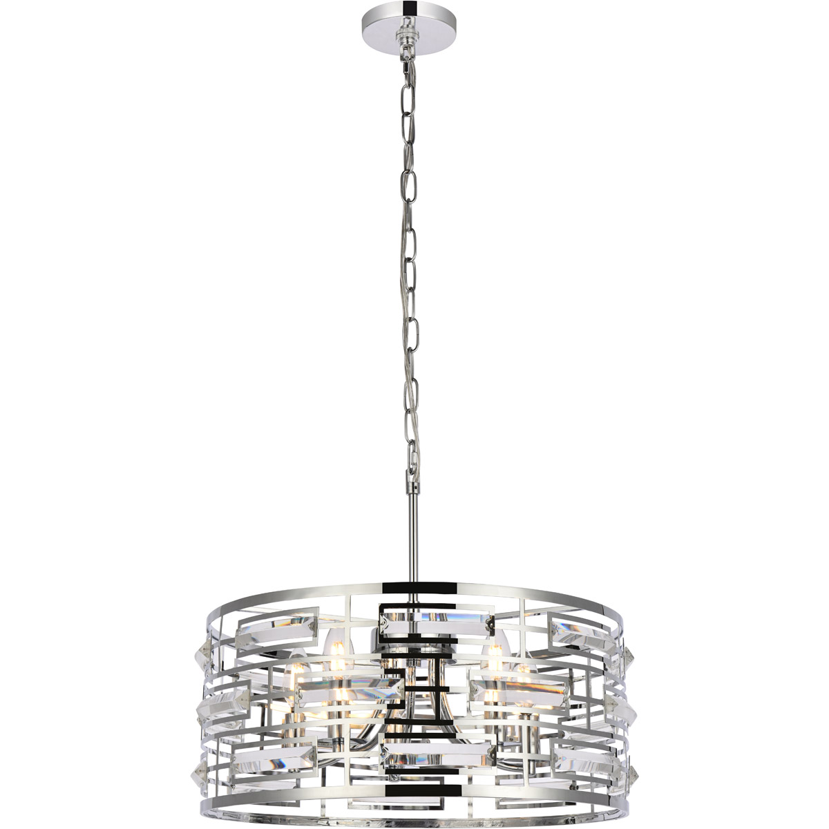Kennedy 5 Light 18.5 inch Chrome Pendant Ceiling Light
