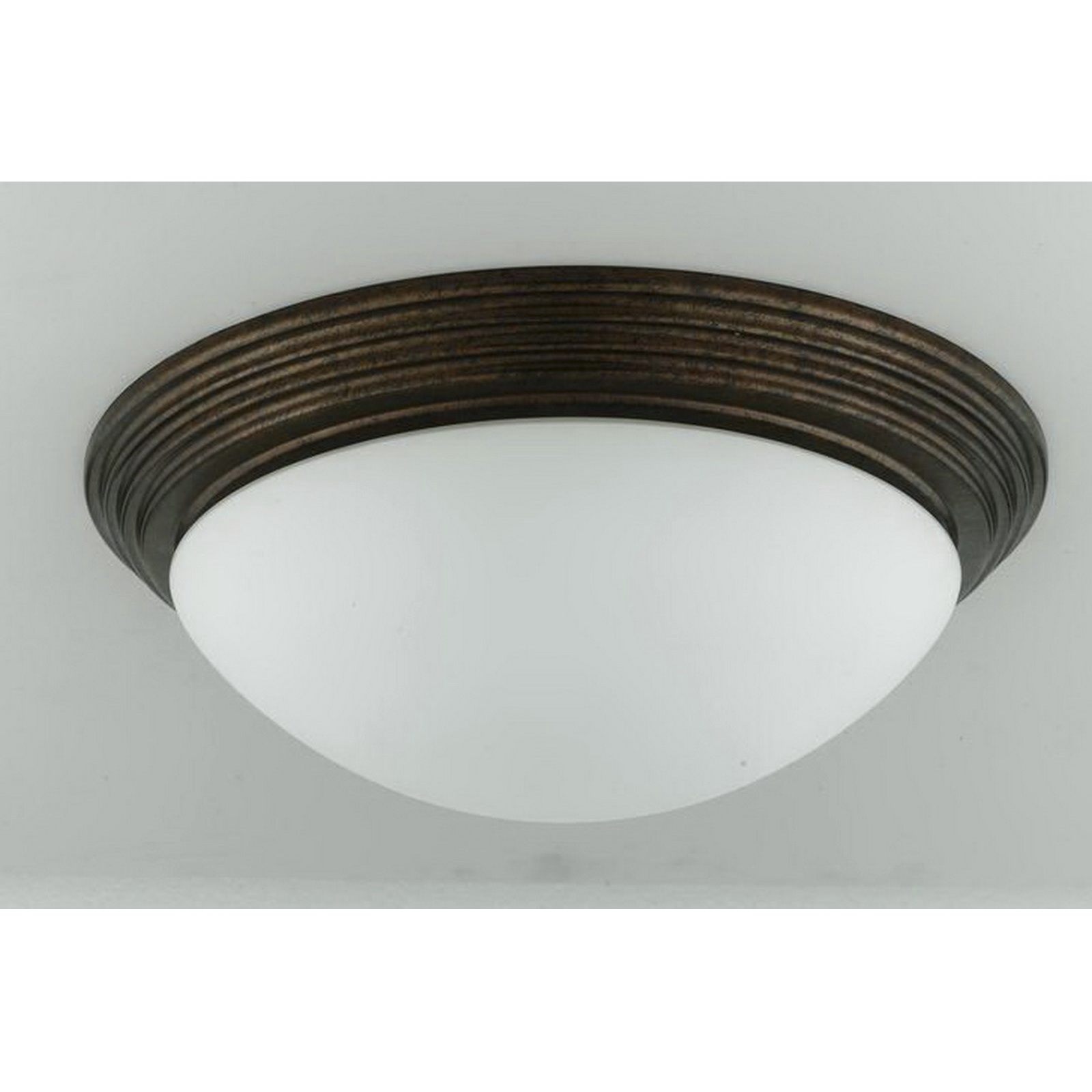 Signature 1 Light 12 inch Rust Flushmount Ceiling Light