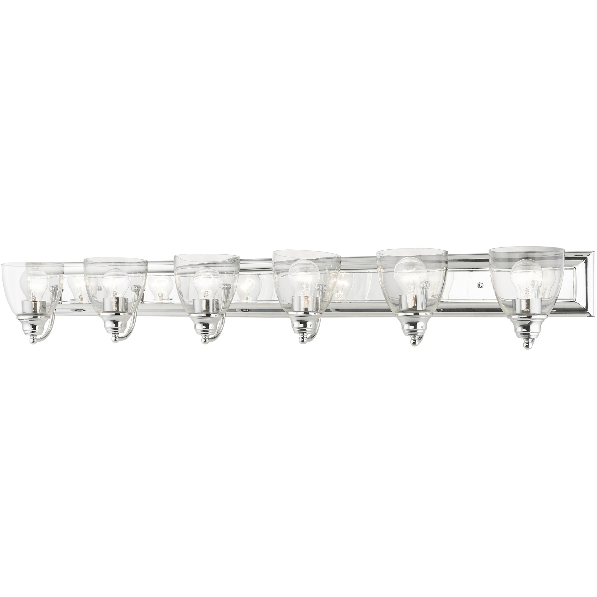 Birmingham 6 Light 48 inch Polished Chrome Vanity Sconce Wall Light
