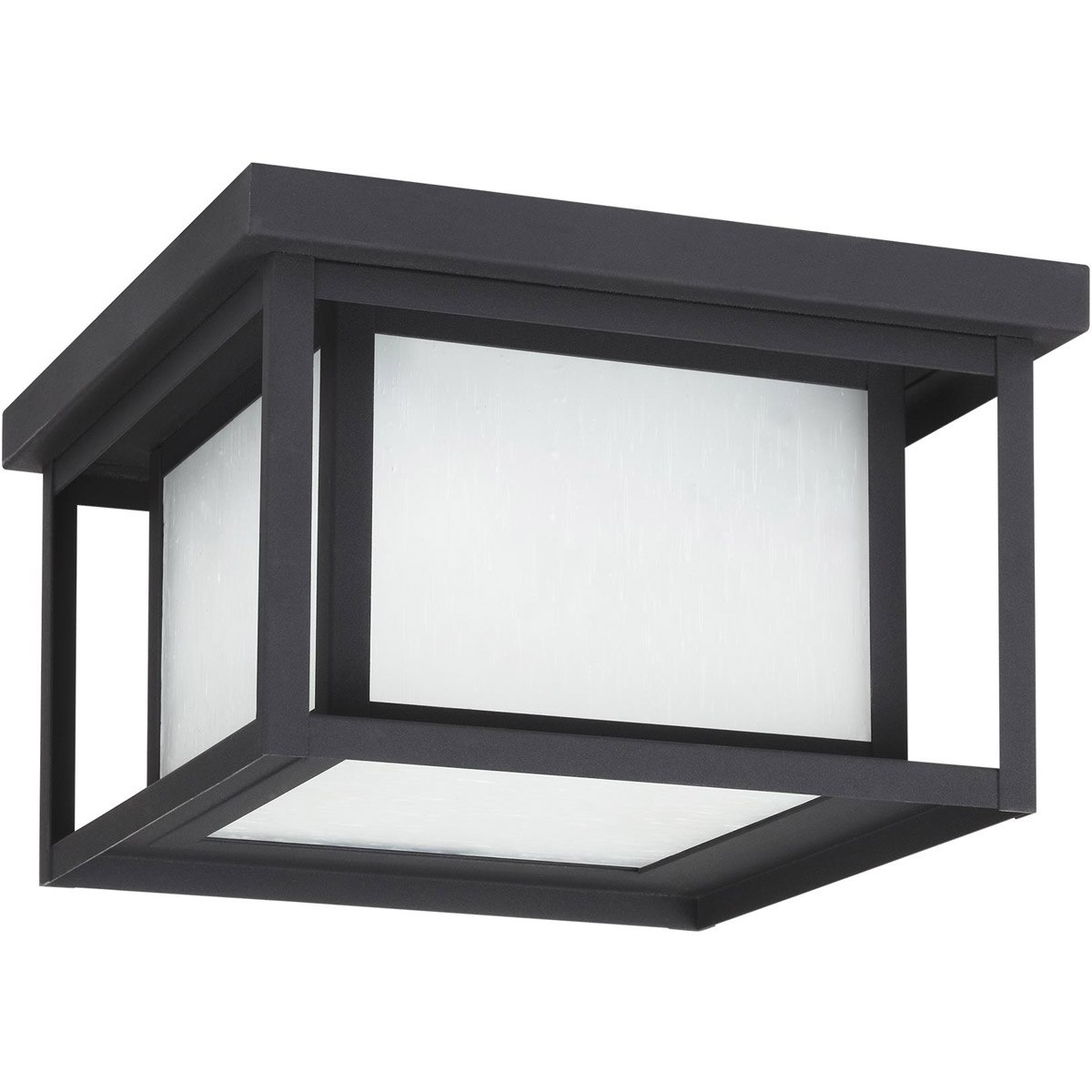 Hunnington LED 10 inch Black Outdoor Flush Mount
