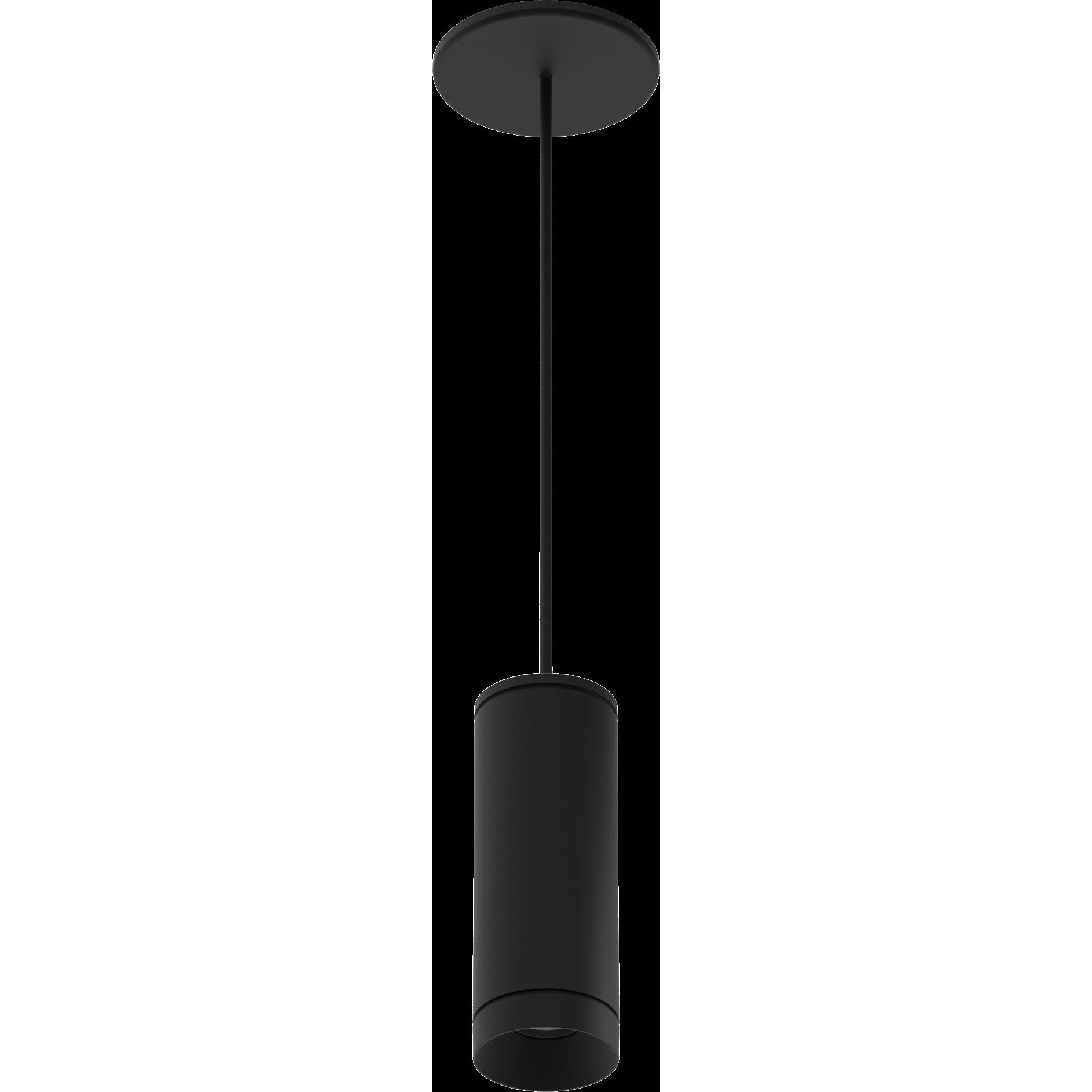 Forme 1 Light 3 inch Matte Black Pendant Ceiling Light