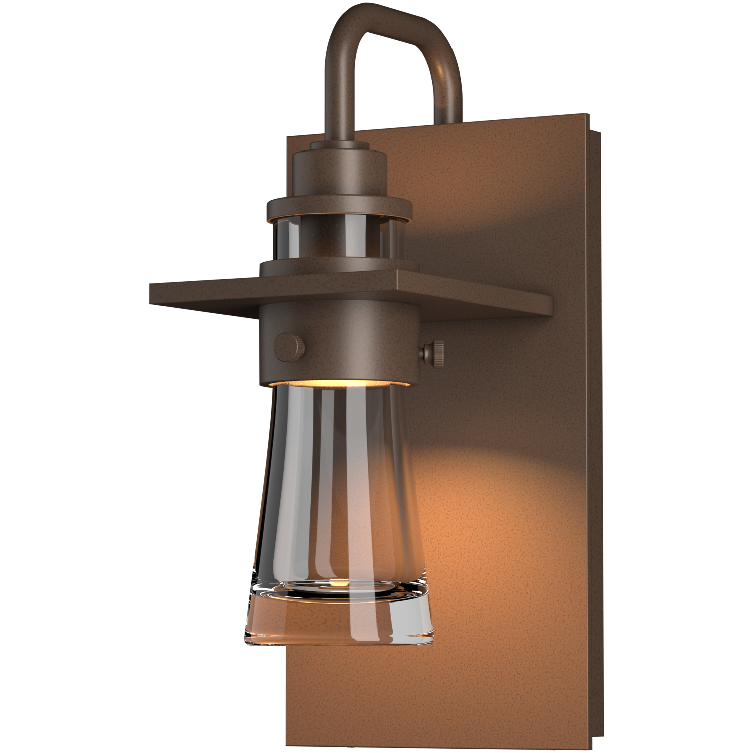 Erlenmeyer 1 Light 9.5 inch Coastal Bronze Outdoor Sconce, Small