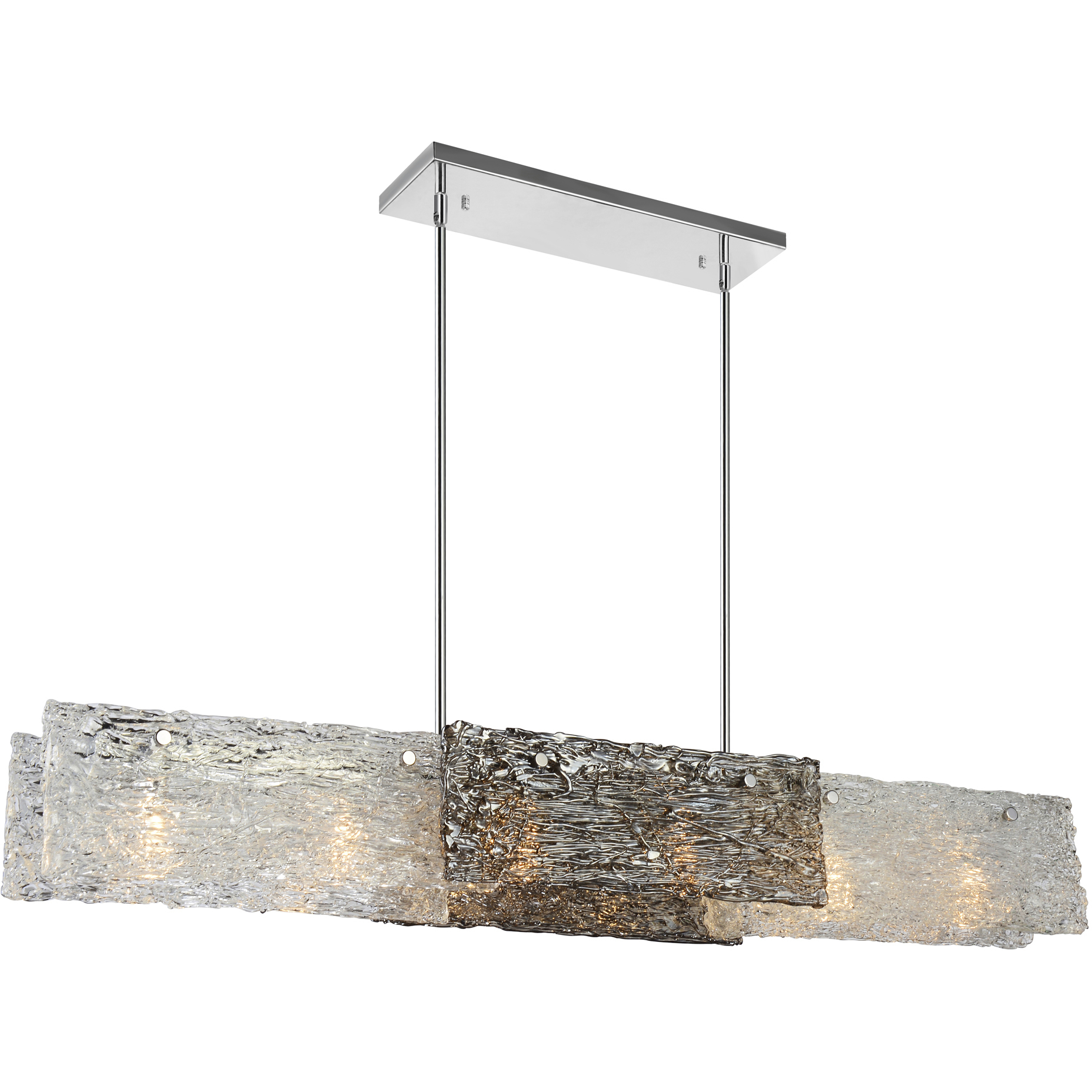 Wilma 6 Light 44 inch Chrome Island/Pool Table Light Ceiling Light
