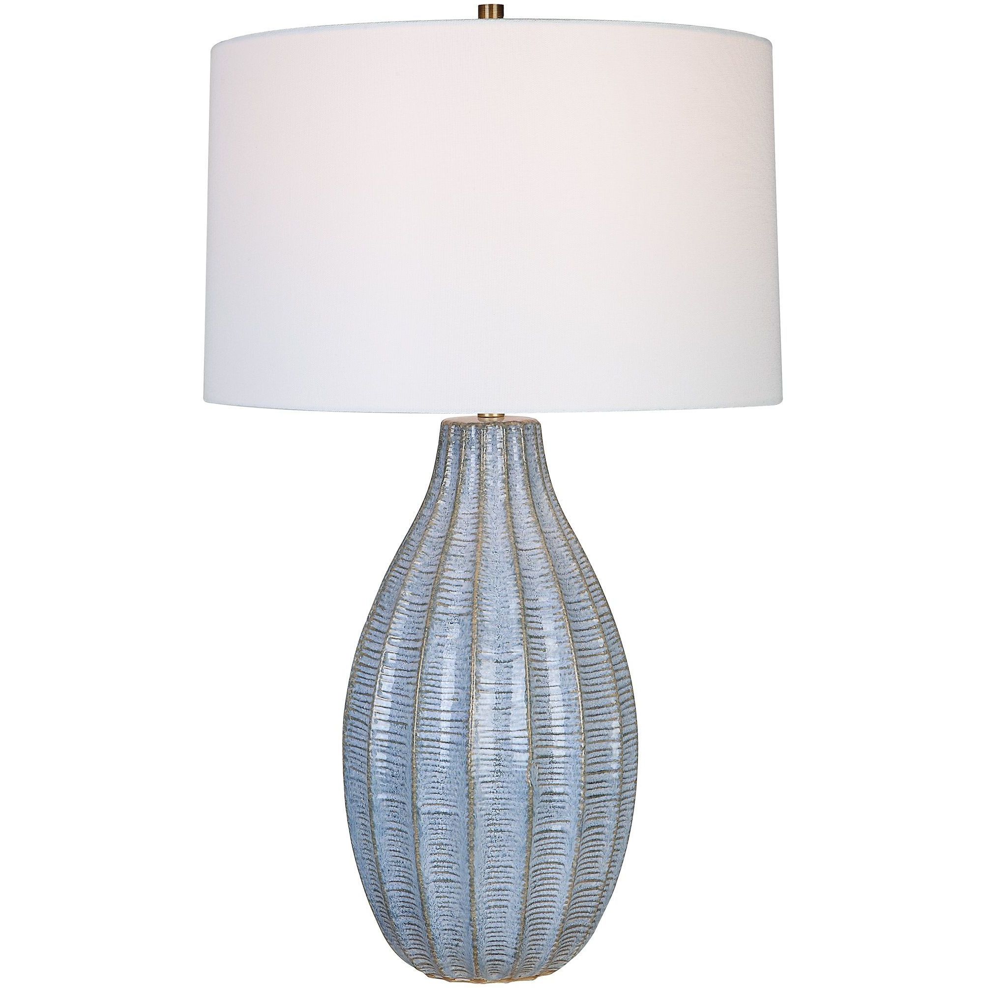 Cornflower blue lamp shade on sale