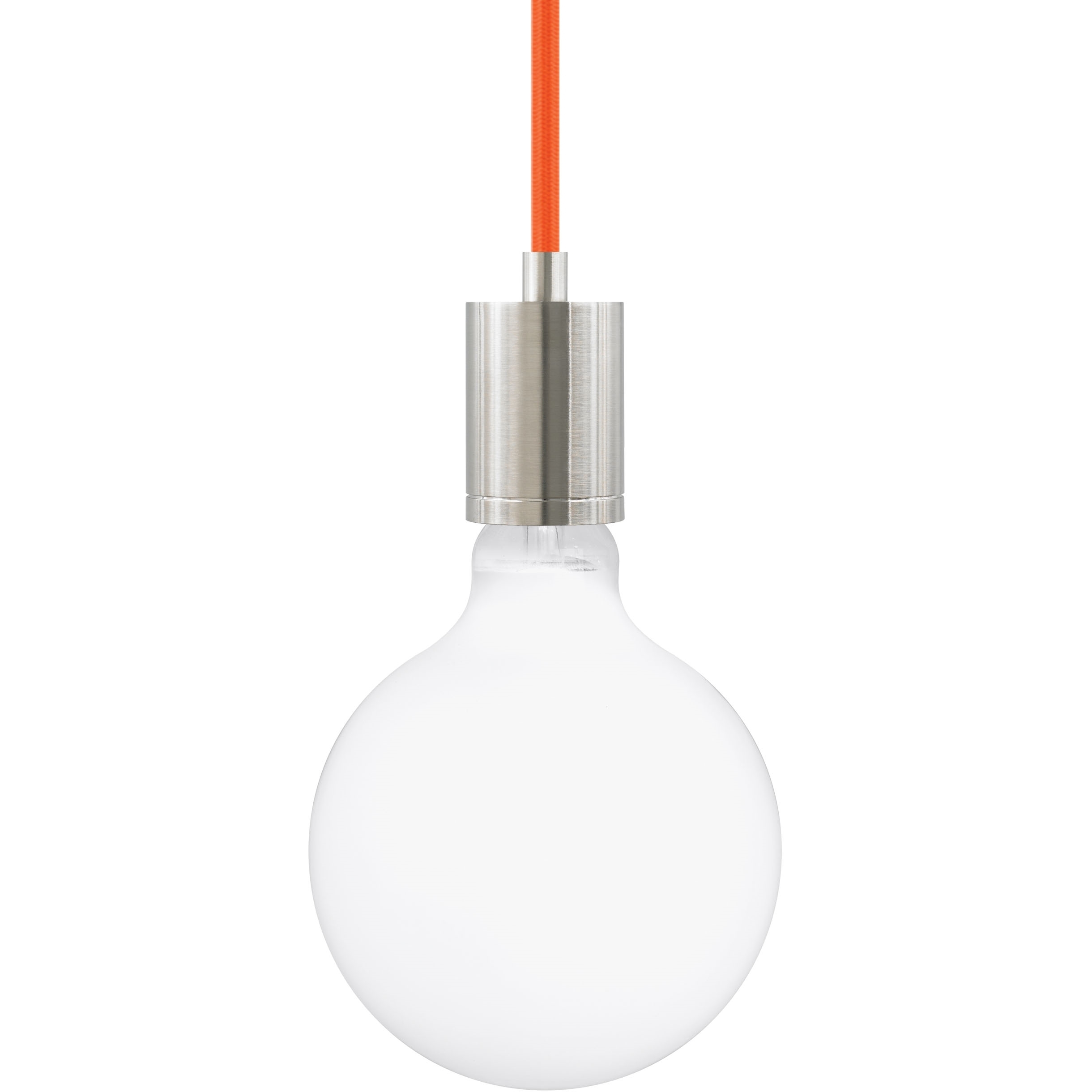 SoCo 1 Light 1.7 inch Satin Nickel Pendant Ceiling Light in Black Cord, 192 inch