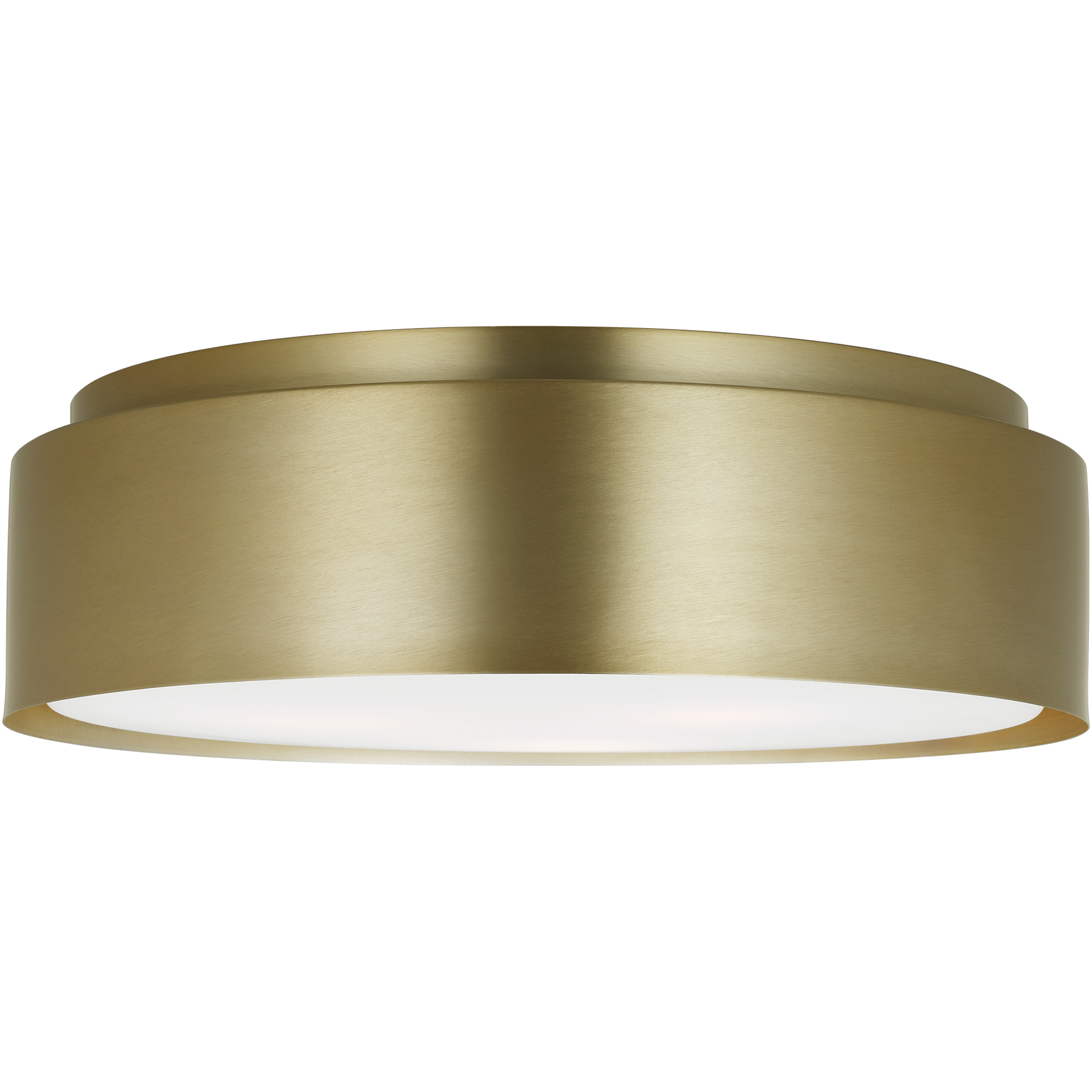 Drew & Jonathan Dartmore 3 Light 18 inch Satin Brass Flush Mount Ceiling Light, Large