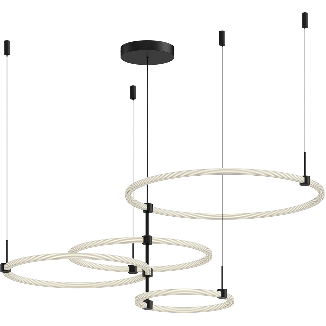 Bruni LED 31.5 inch Black Chandelier Ceiling Light