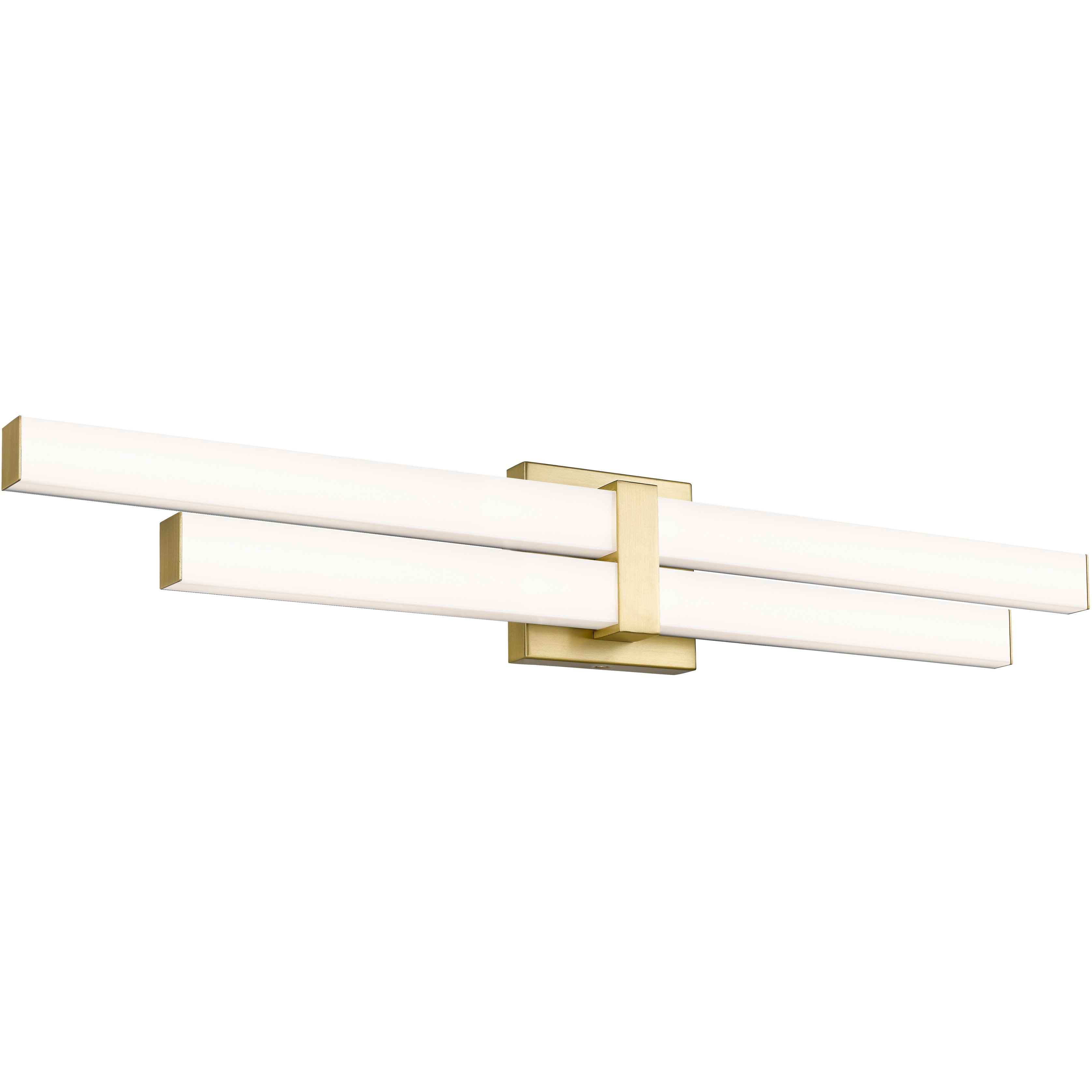 Zane LED 32 inch Modern Gold Vanity Wall Light