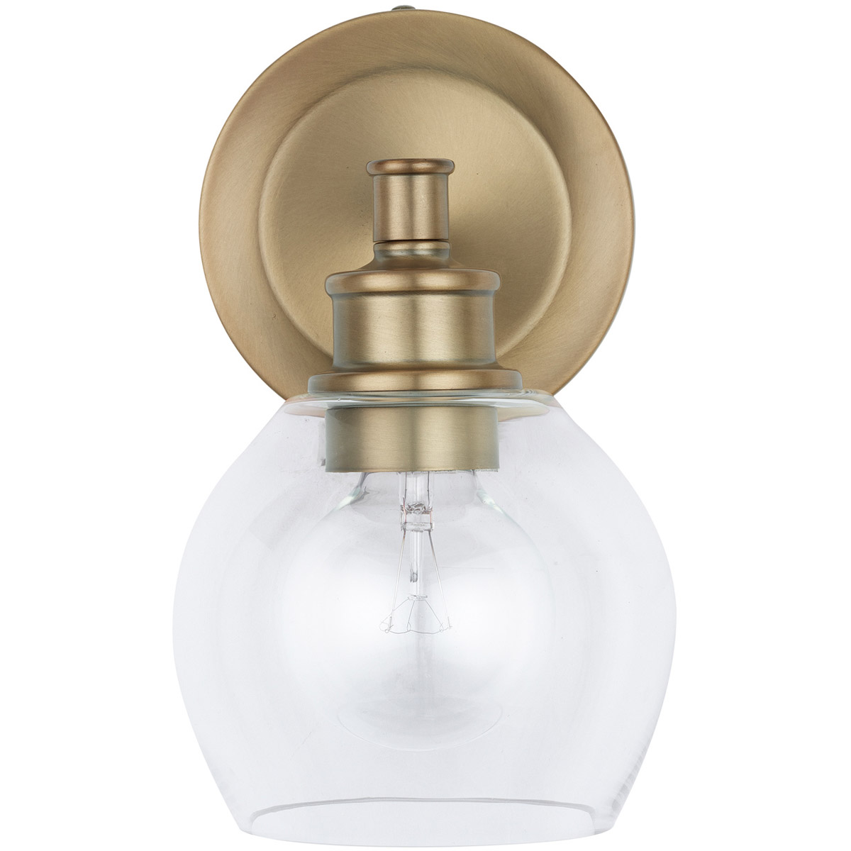 Capital Lighting Mid Century 1 Light 6 inch Aged Brass Sconce Wall Light 621111AD-426 - Open Box