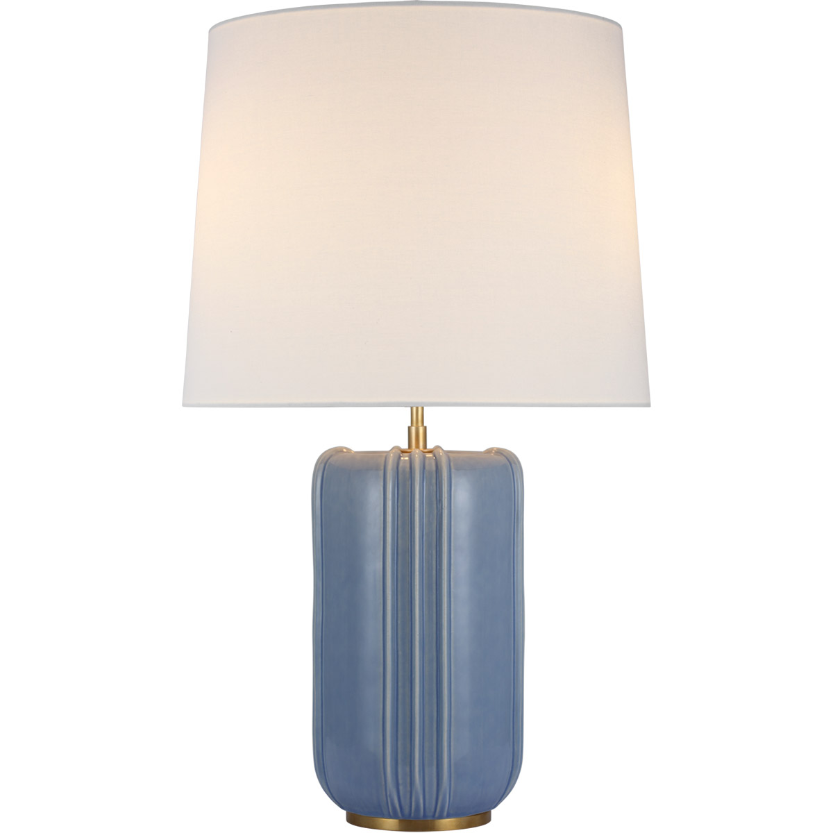 Thomas O'Brien Minx 31.25 inch 15 watt Polar Blue Crackle Table Lamp Portable Light, Large
