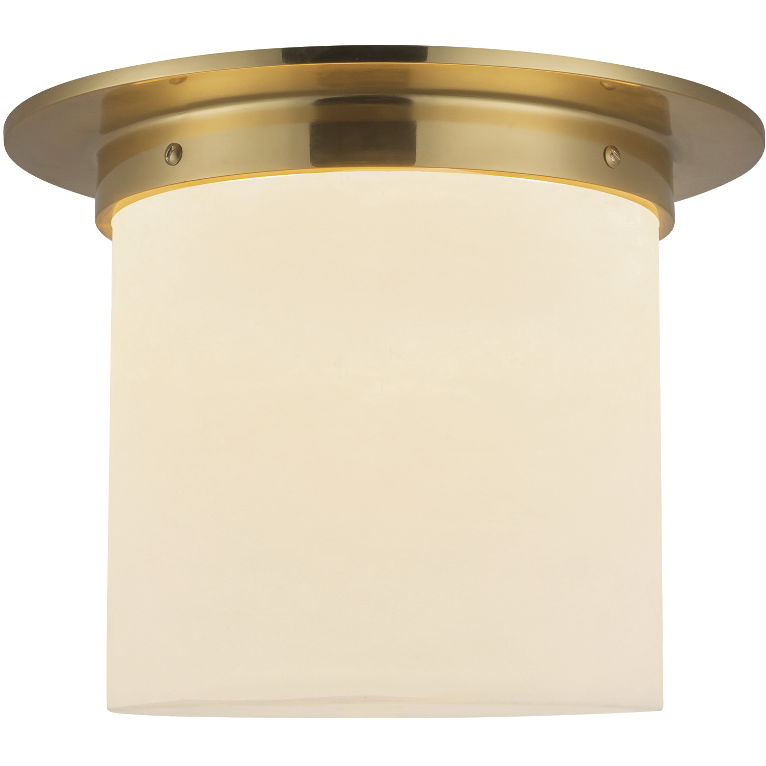 Mineral 1 Light 11.13 inch Patina Brass and Alabaster Flush Mount Ceiling Light in Alabaster Shade