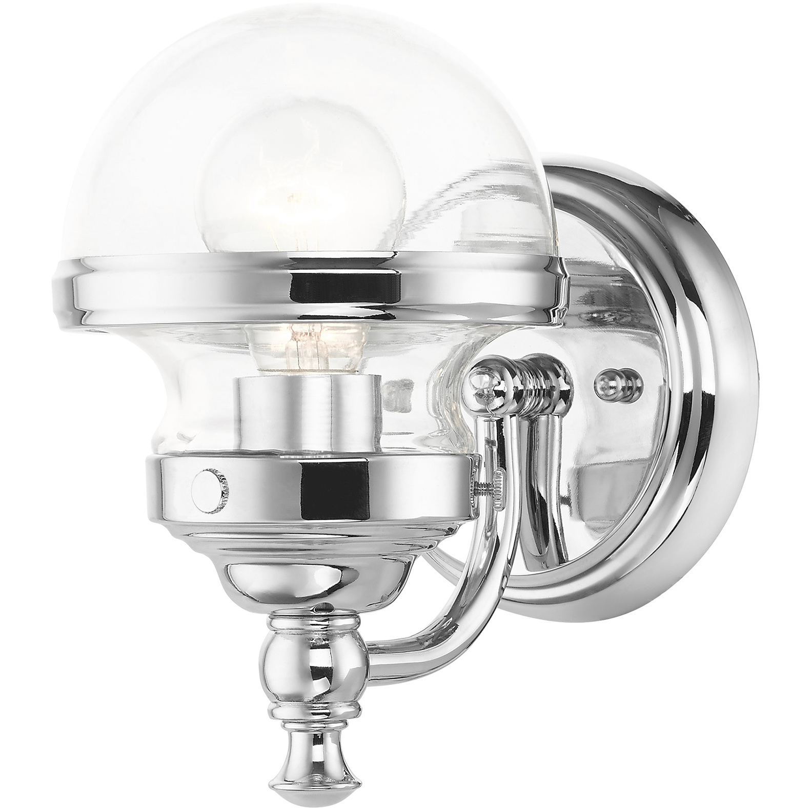 Oldwick 1 Light 5.5 inch Polished Chrome Vanity Sconce Wall Light