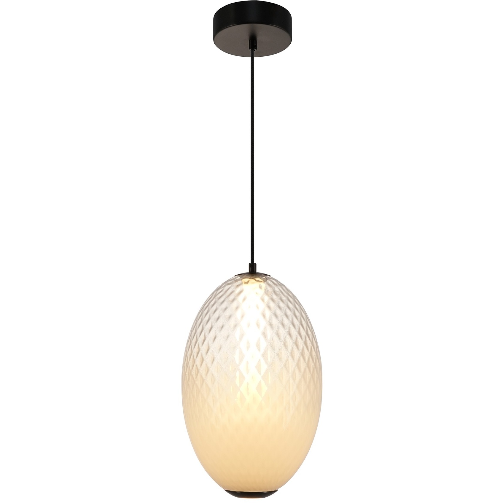 Celeste LED 9.8 inch Gunmetal Pendant Ceiling Light in White Ombre
