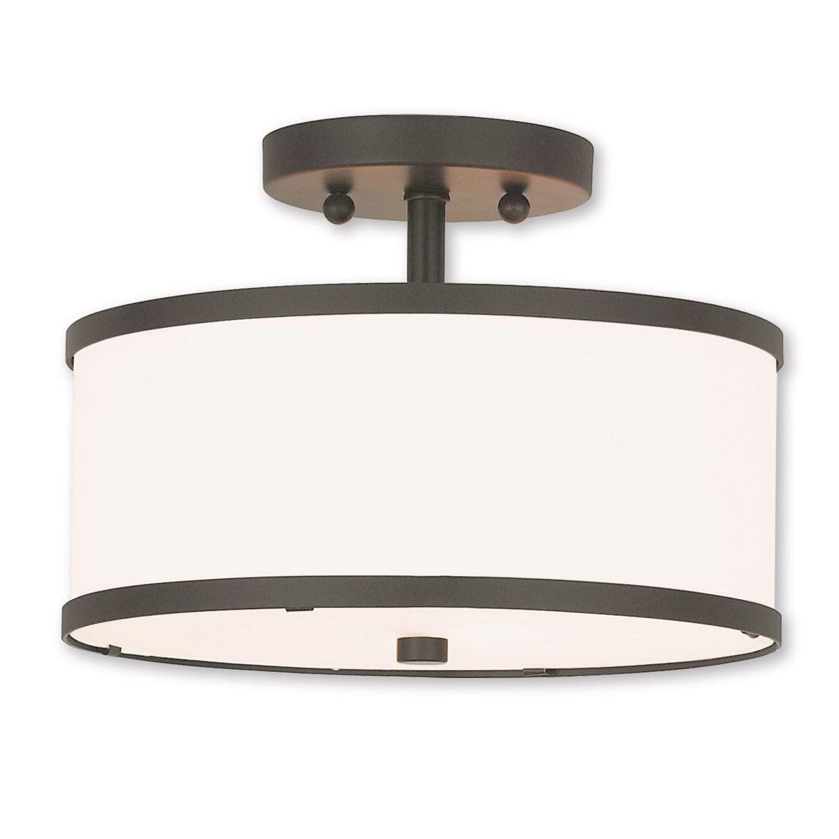 Park Ridge 2 Light 11 inch Bronze Semi-Flush Ceiling Light
