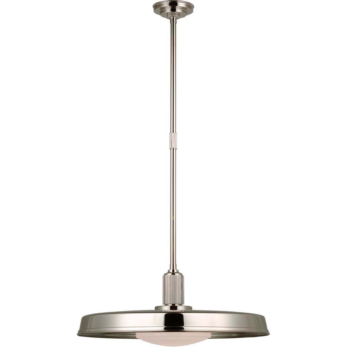 Chapman & Myers Ruhlmann LED 24 inch Polished Nickel Factory Pendant Ceiling Light