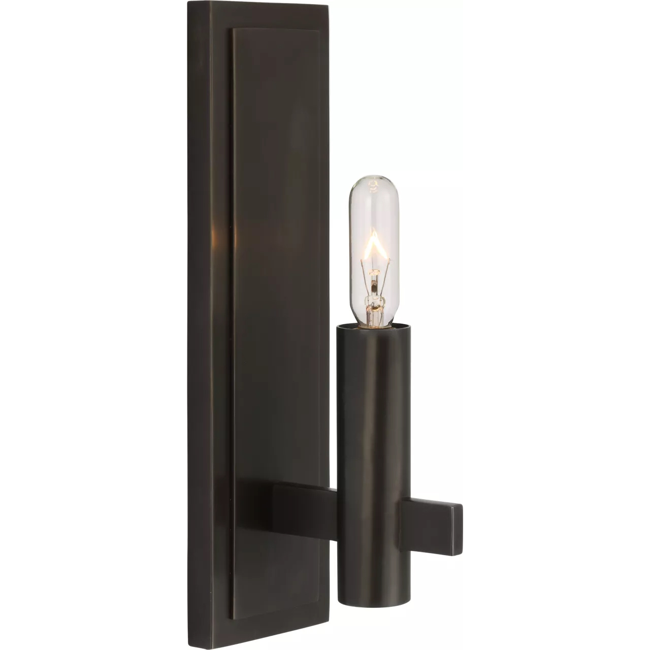 Chapman & Myers Sonnet LED 3 inch Bronze Single Sconce Wall Light in (None), Petite